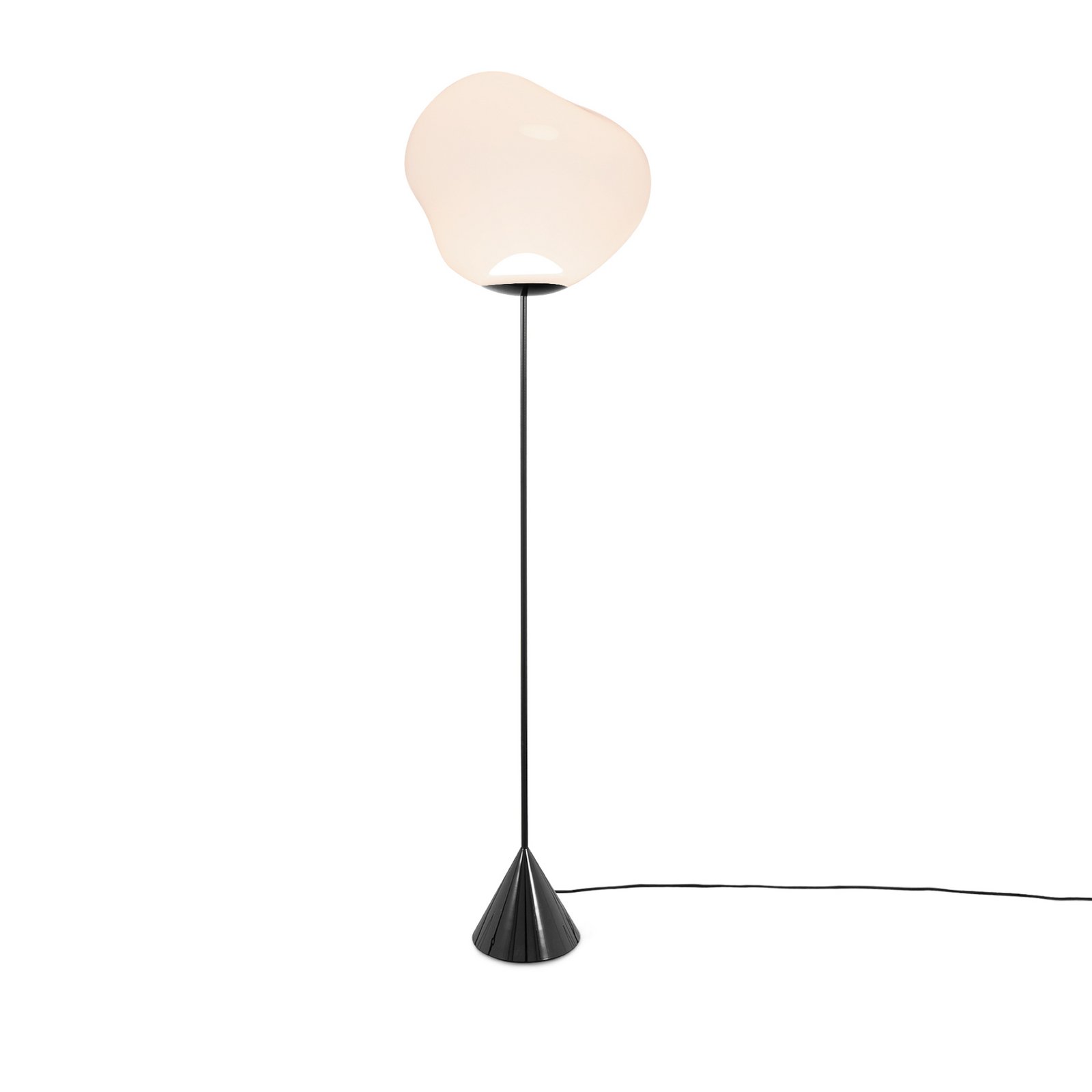 Tom Dixon LED floor lamp Melt Cone Slim, opal, power supply