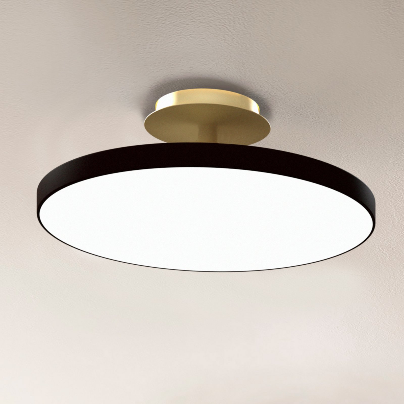 UMAGE LED плафон Asteria UP PLUS, черен, Ø 31 cm, CCT