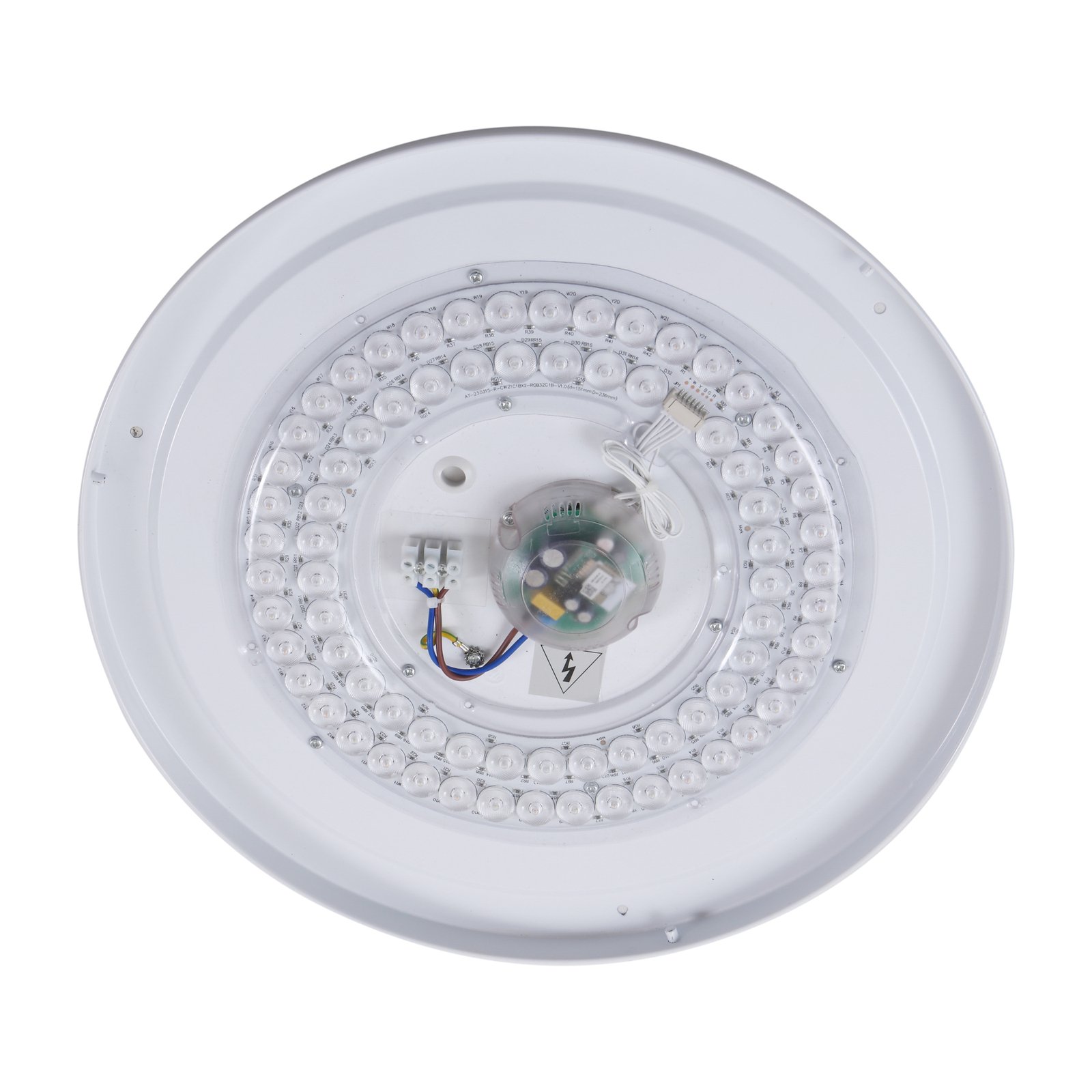 Duala LED Ceiling Lamp RGBW Remote Black/White - Lindby