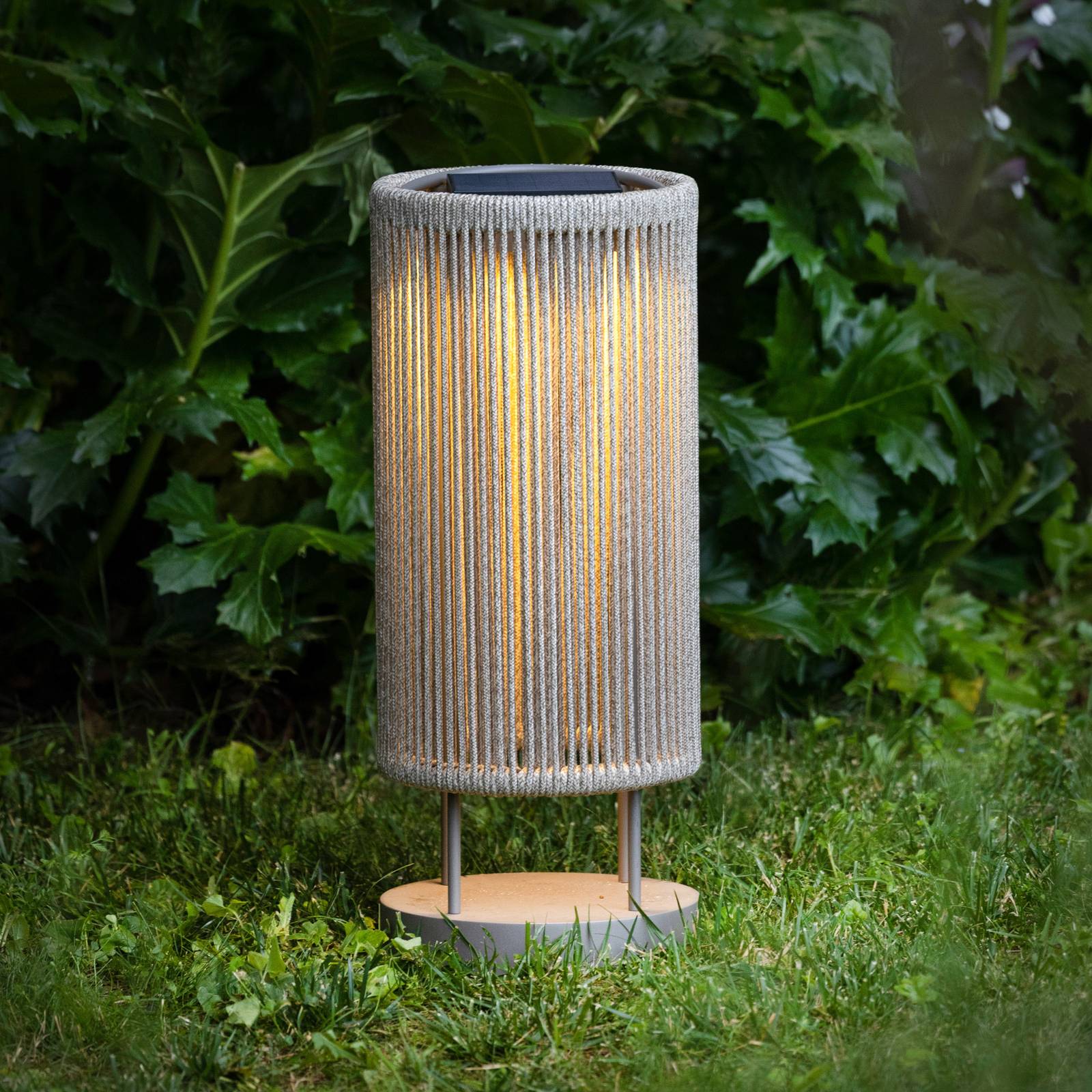 Les Jardins LED solcellsbaserad markbelysning Rop&Strip Höjd 58 cm 3 000 K 500 lm