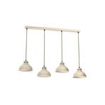 Hanglamp Sven, 4-lamps, beige, staal