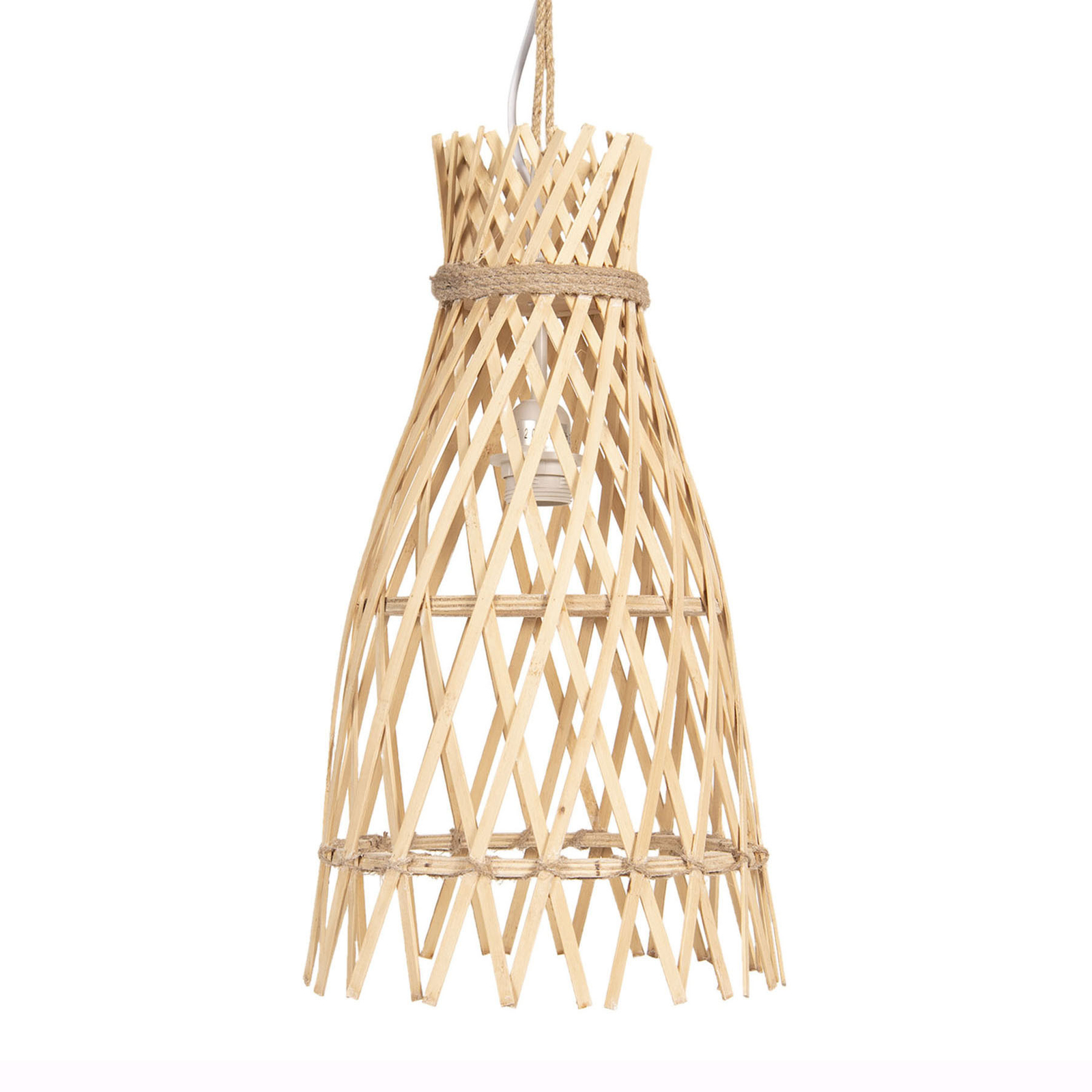 Clayre & Eef 632 hanging light made of wood, for Living / Dining Room, wood, E27, 60 W, energy efficiency: A++, H: 48 cm