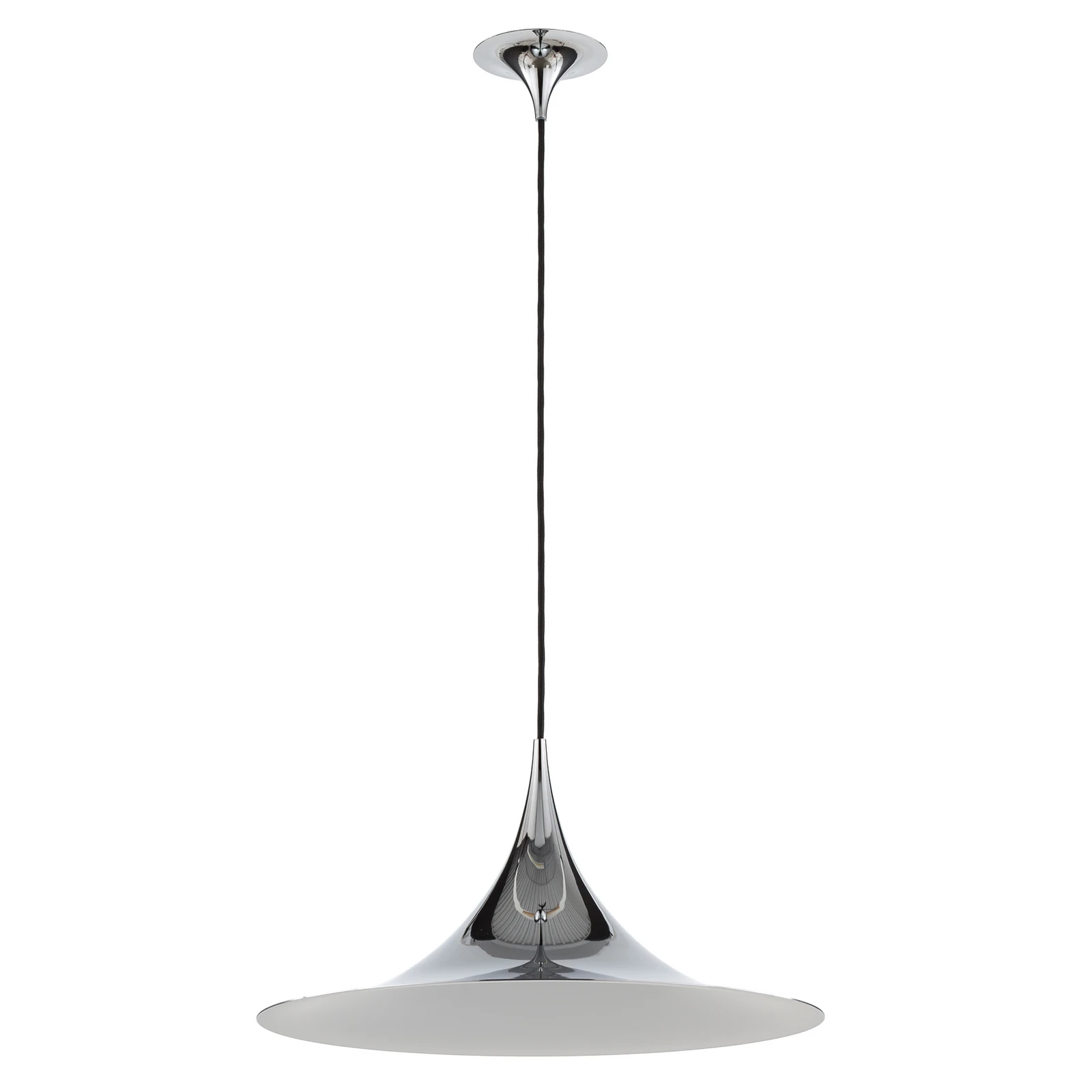 Gubi Lampada a sospensione Semi, Ø 47 cm, cromo