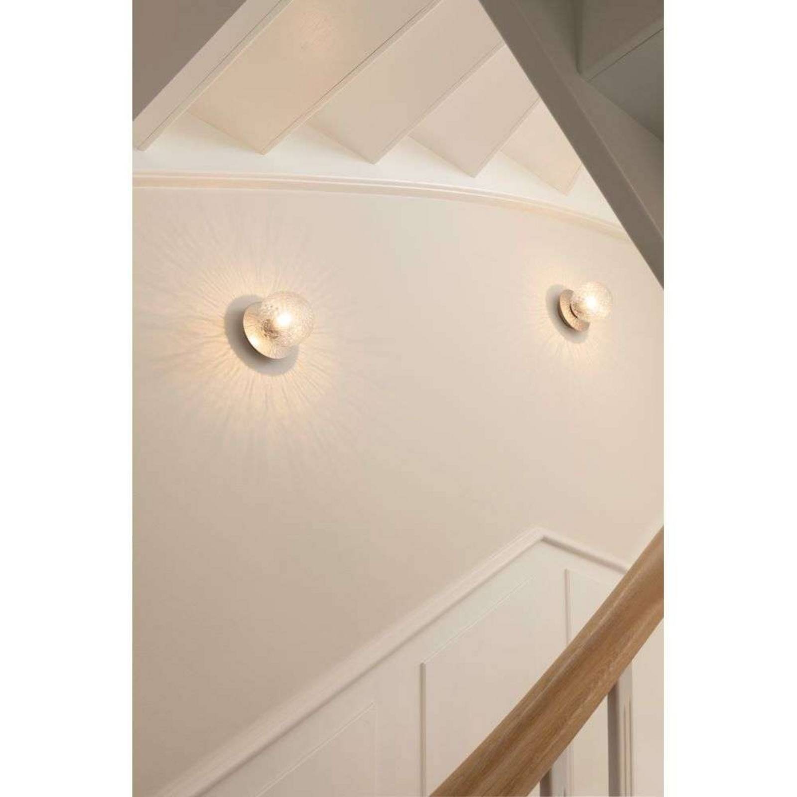 Nuura Liila 1 Wandleuchte, Ø 14 cm, IP44, silber/klar günstig online kaufen
