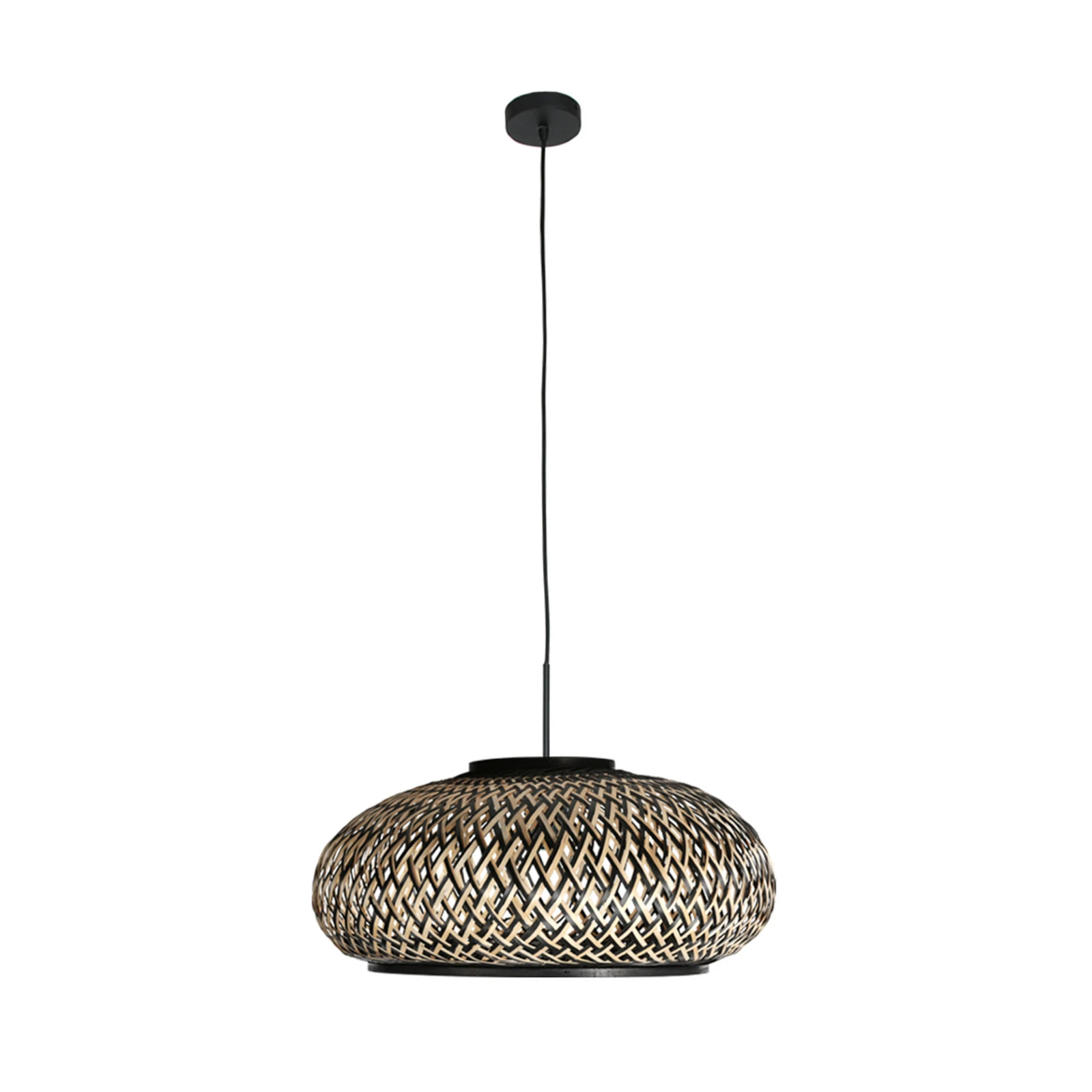 Suspension Sparkled Light 4476ZW, tressage de bambou, Ø 50 cm