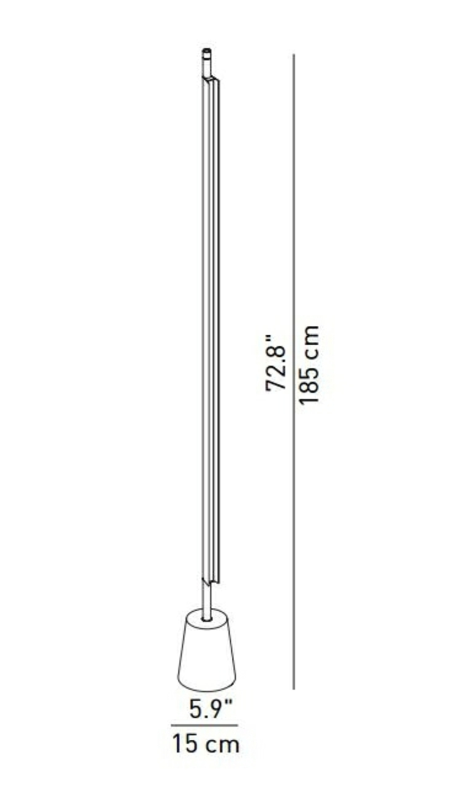 Compendium Golvlampa Brass - Luceplan