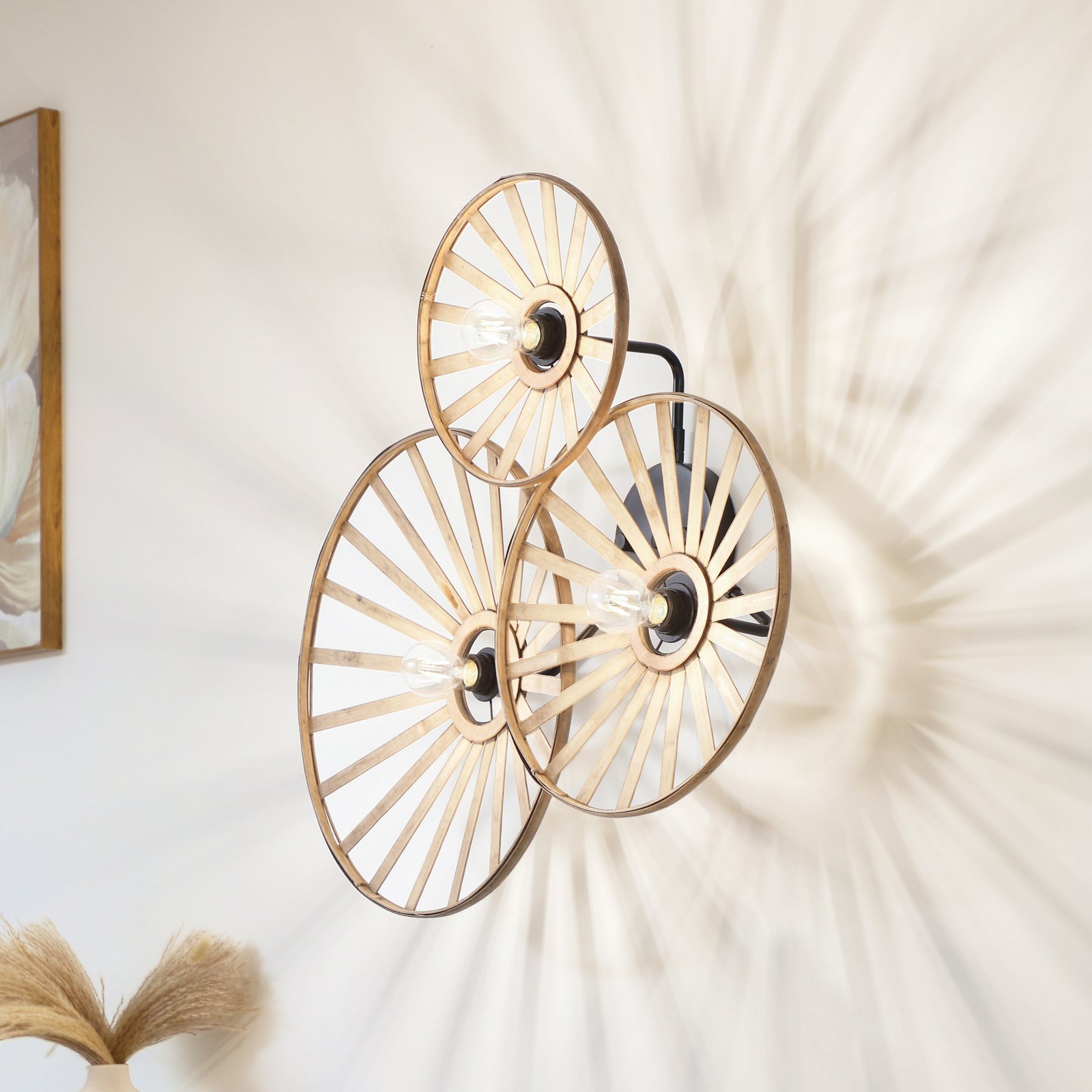 Evandor 3 Wall Lamp Nature - Lindby