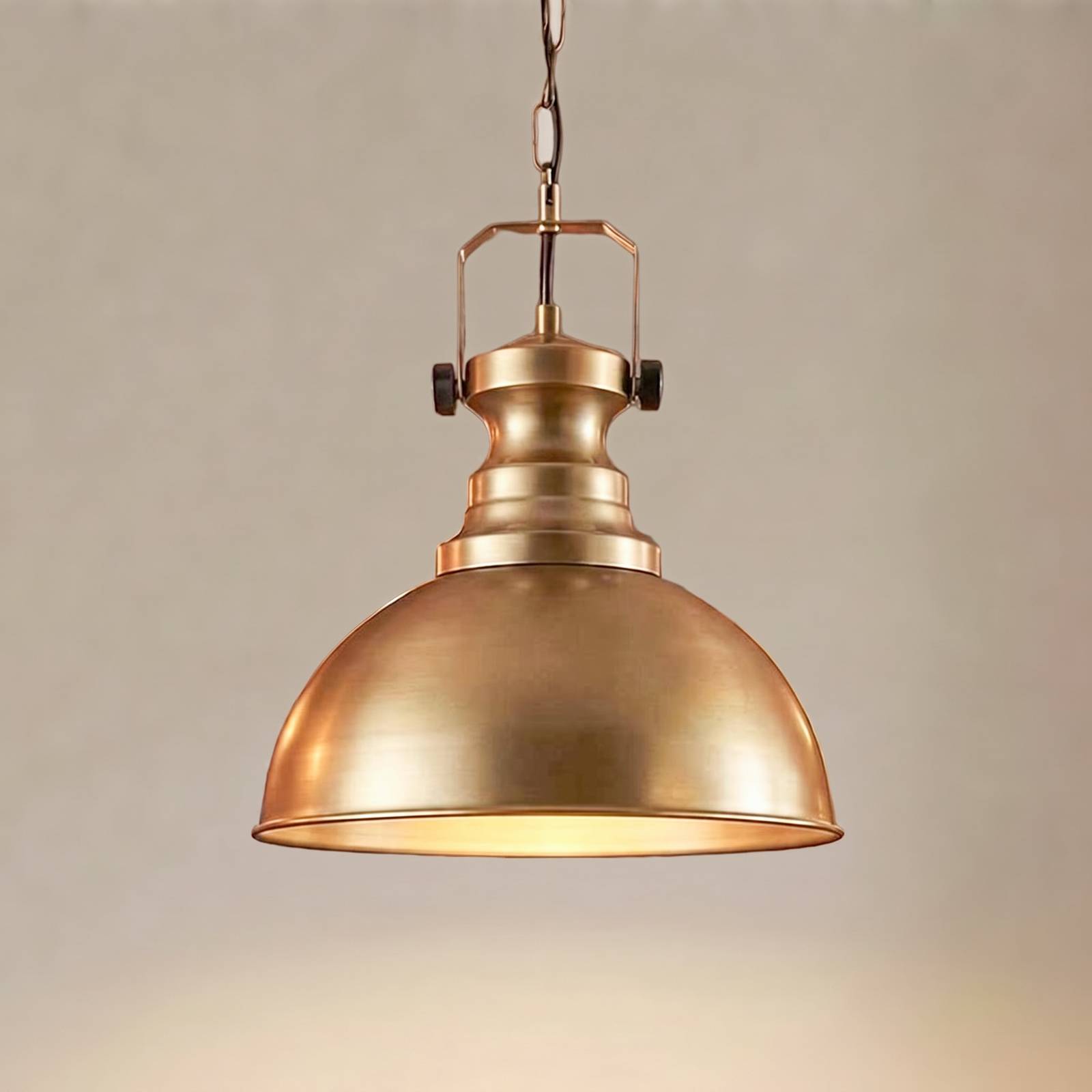 Żyrandol Kure, w kolorze złotym, Ø 31 cm, metal, E27