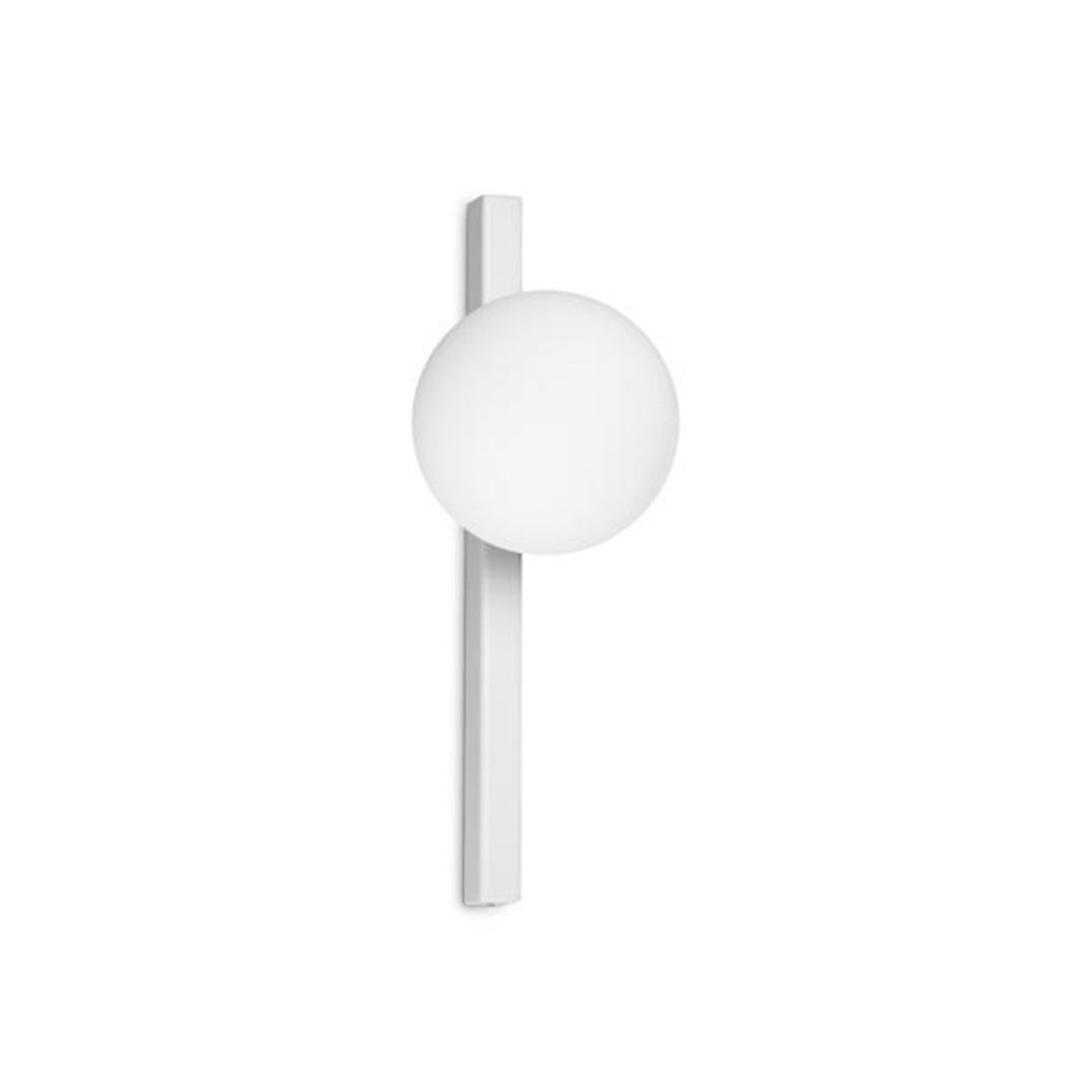 Ideal Lux aplique Binomio, branco, 1 lâmpada, metal, vidro