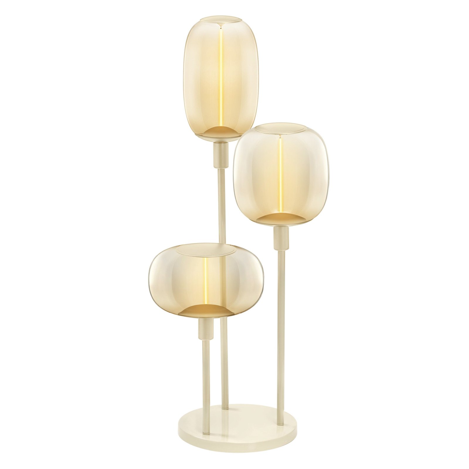 LEDVANCE vloerlamp Decor Stick 3-lamps. Hoogte 78cm, beige