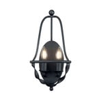 Bradbury wall light, 2-bulb, grey