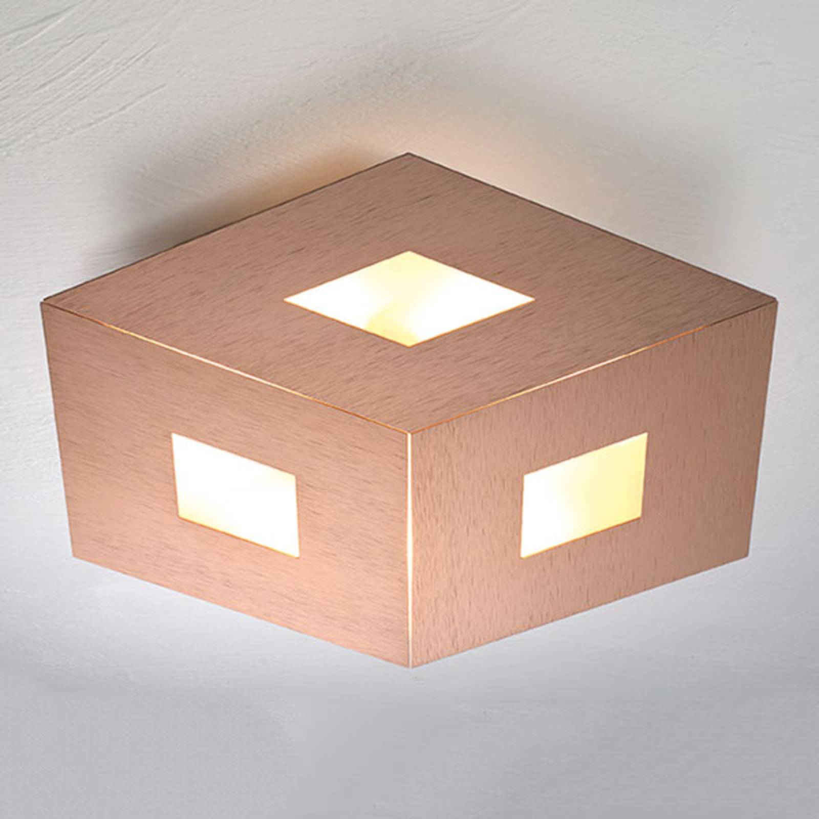 Image of Bopp Box Comfort plafonnier LED doré rosé 45 cm 4011895475787