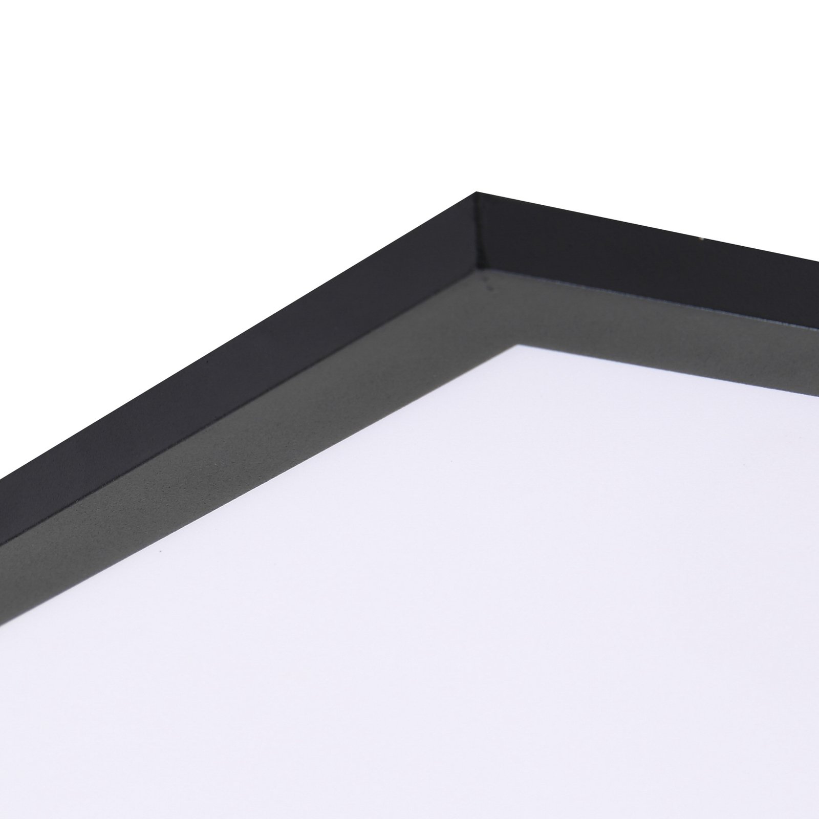 Lindby LED-Panel Enhife, schwarz, 39,5x39,5 cm