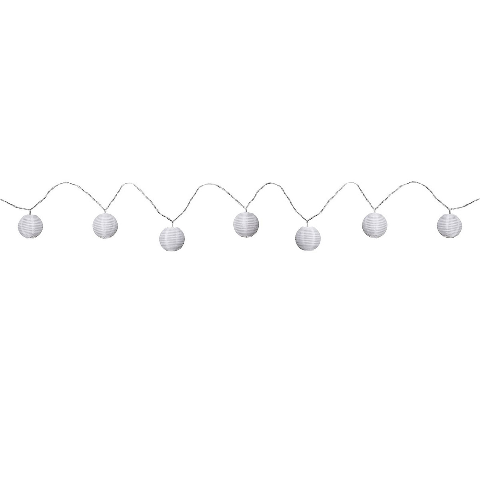 Верига от подвижни фенери Paulmann 7 светлини бяло