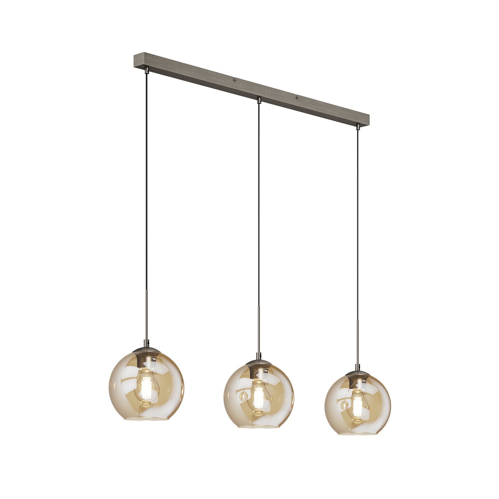 Sofian Lampada a Sospensione Ambra/Ottone - Lindby
