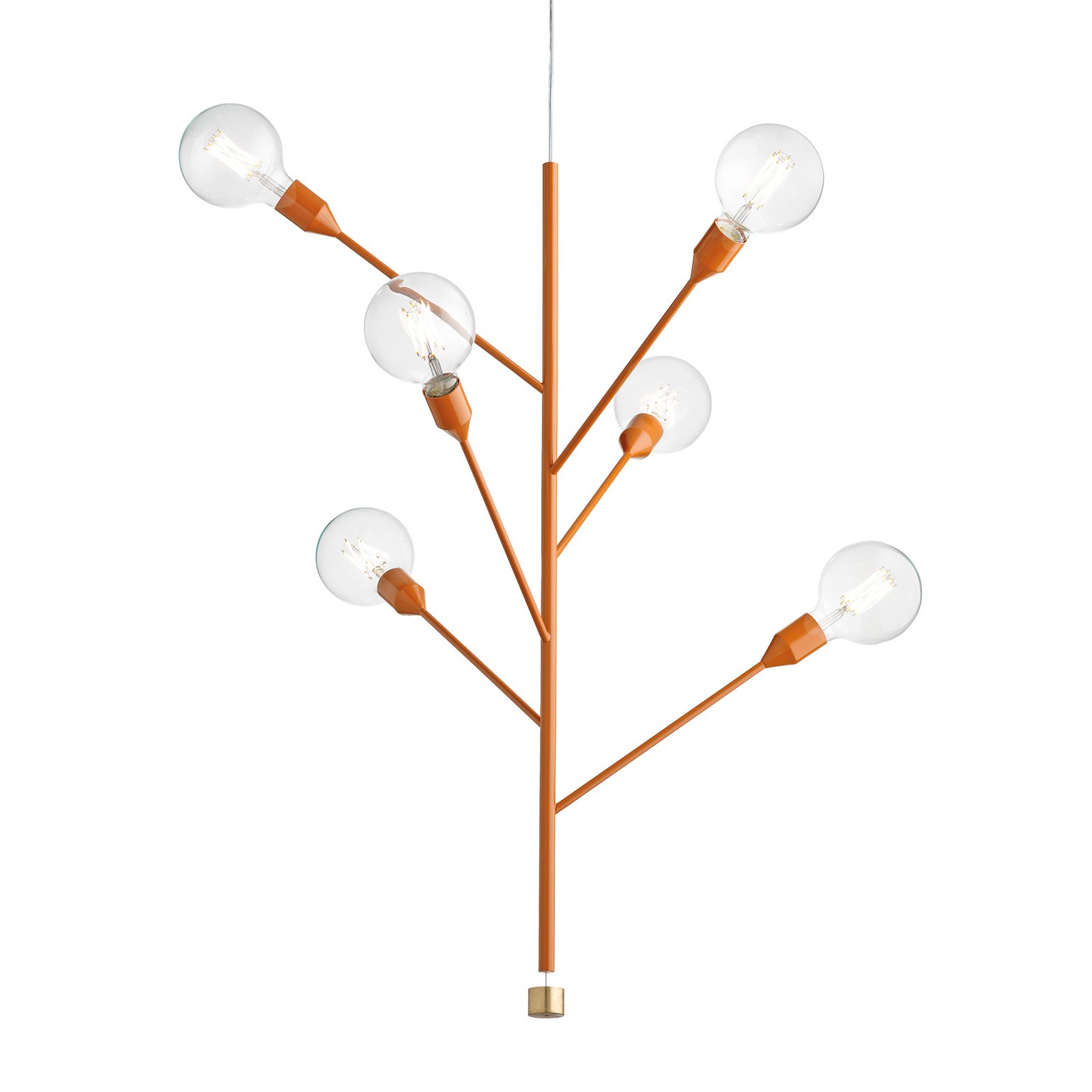 Modo Luce Baobab hanging light six-bulb caramel