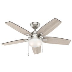 Hunter Arcot ventilador con luz, gris claro/gris