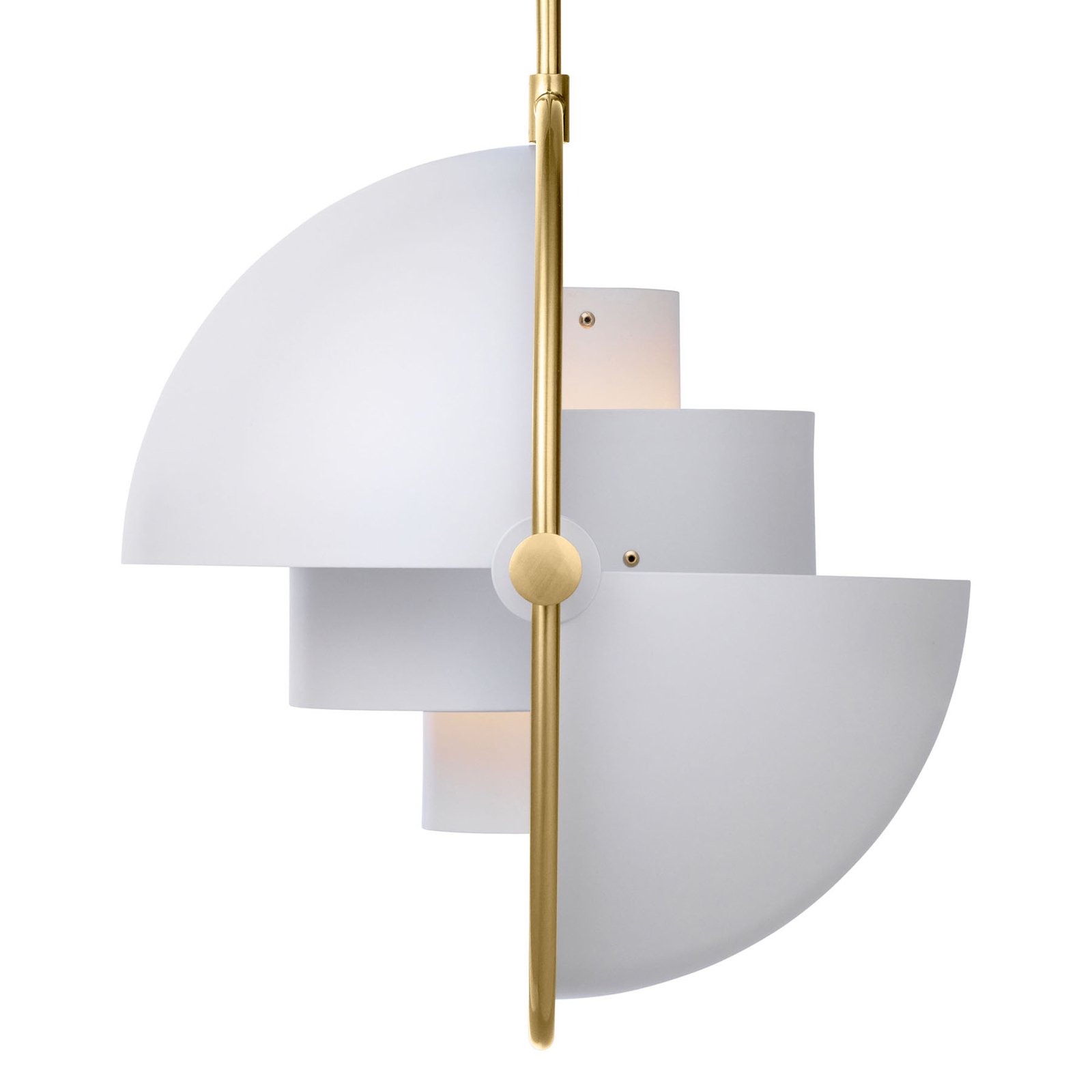 Multi-Lite Pendelleuchte Ø36 Messing/Weiß - GUBI