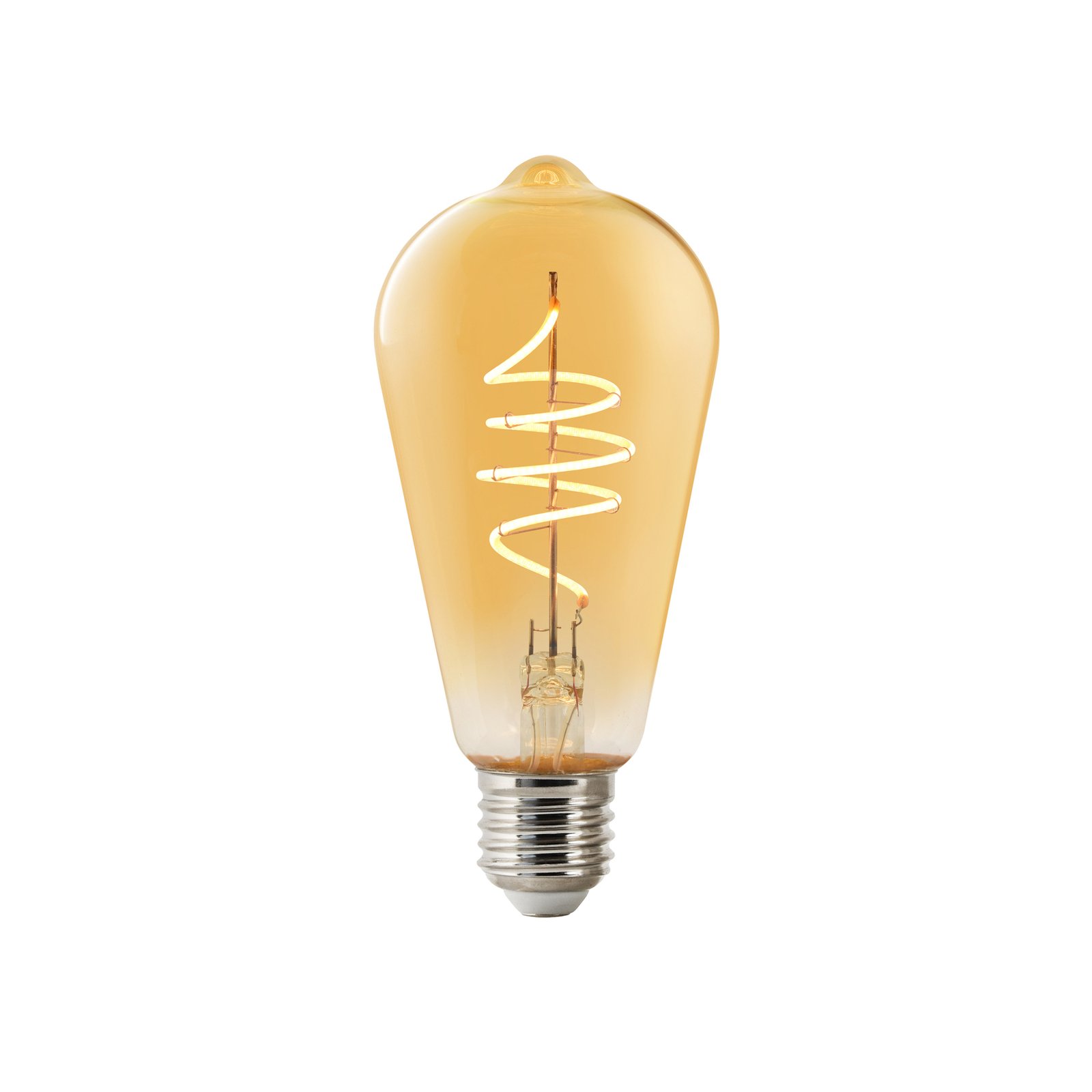 Smart ST64 Edison LED-pære E27 4,7 W 822, rav