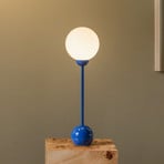 Globen Lighting tafellamp Ripley blauw, hoogte 52 cm, ijzer/glas