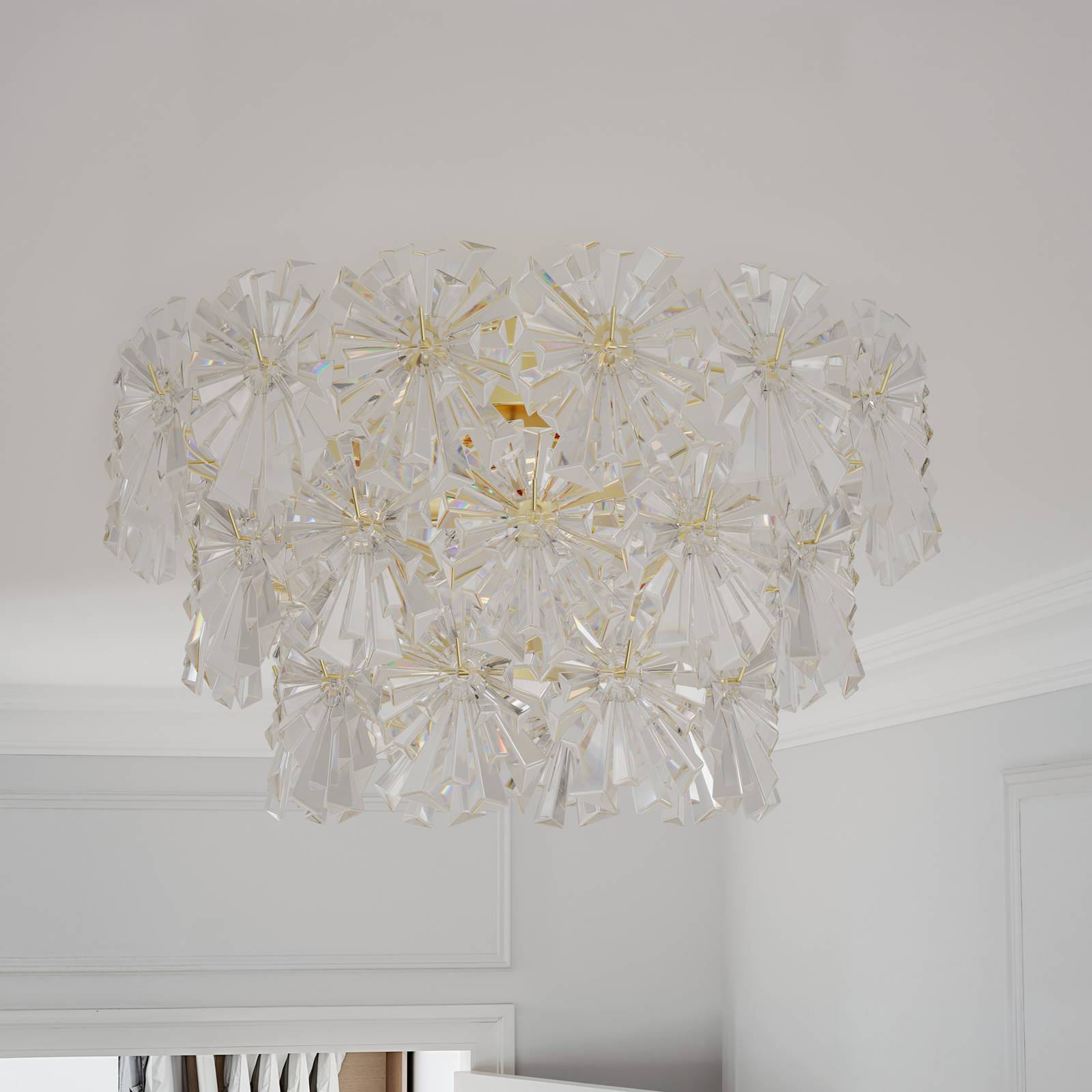 By Rydens Deckenleuchte Lorraine, Ø 52 cm, klar günstig online kaufen