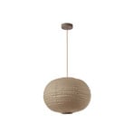 Autumn-riippuvalaisin, taupe, halkaisija 40 cm, pellava, pallo – Lindby
