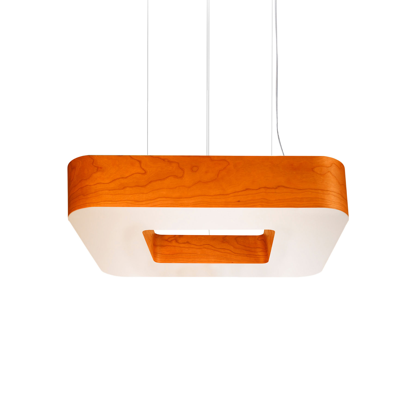 LZF Cuad LED-Hängeleuchte 0-10V dim, Holzfurnier