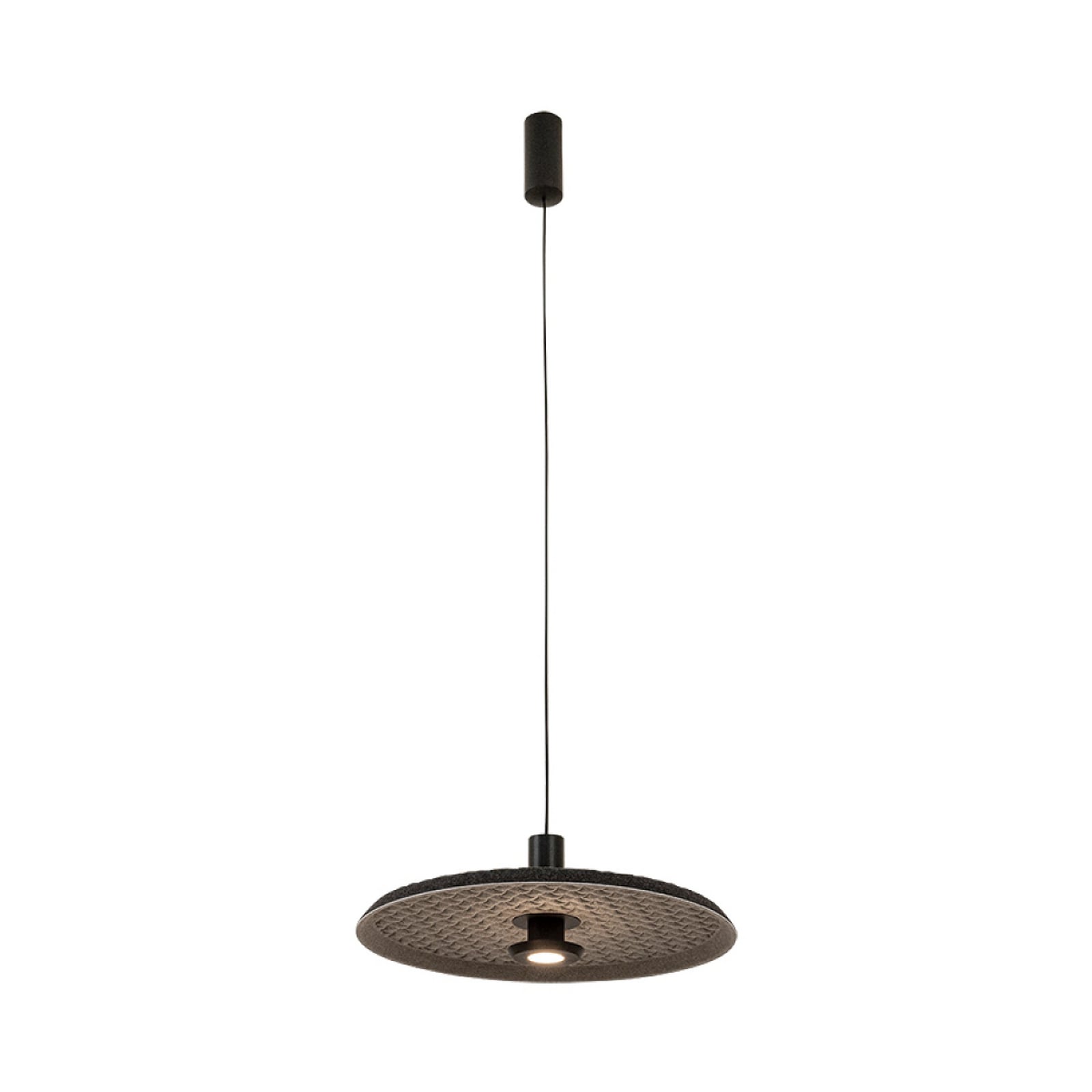 Lampada LED a sospensione 25176, grigio/nero, Ø 45 cm, metallo
