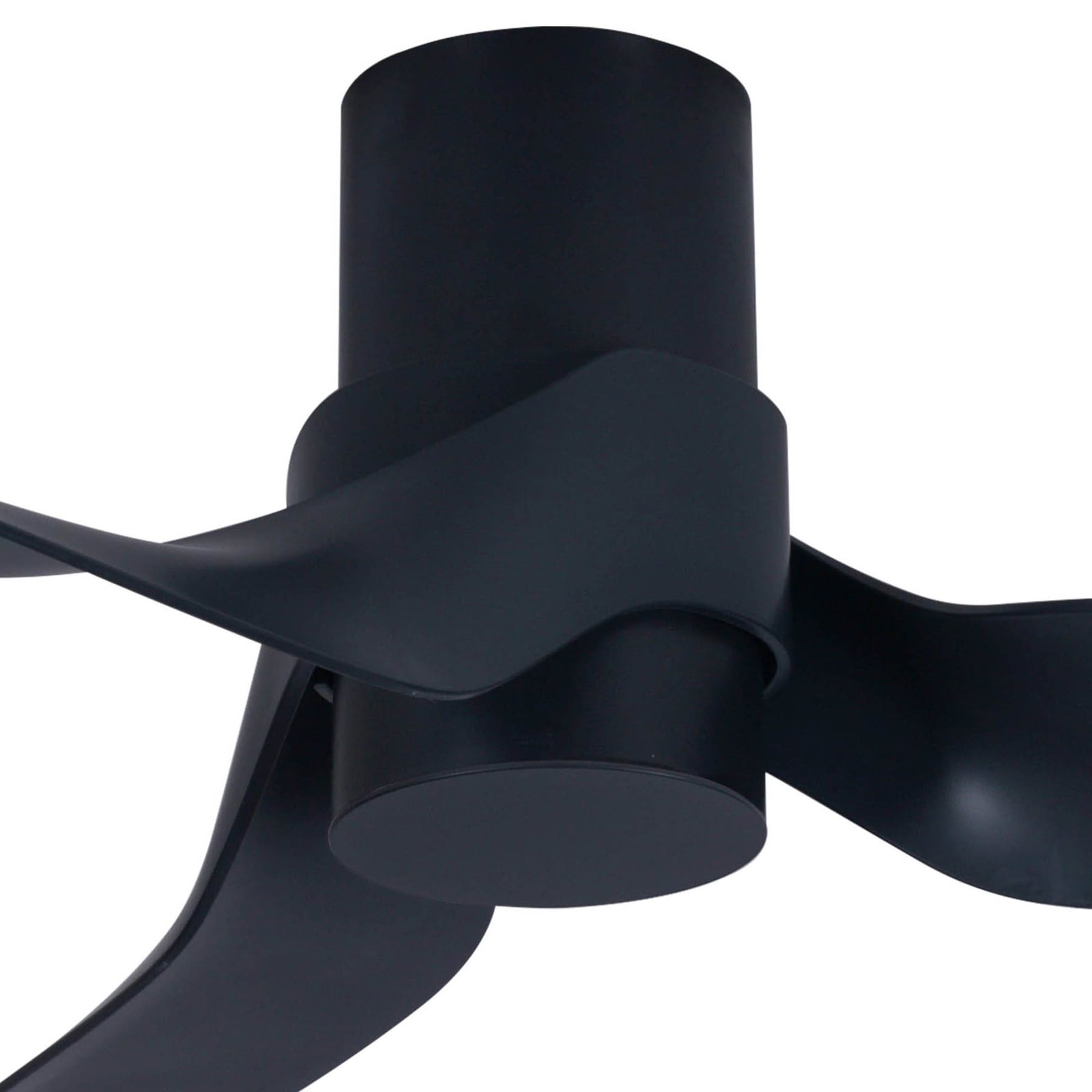 Nautica Deckenventilator mit Licht, schwarz, leise - Beacon