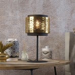 Candeeiro de mesa Sandbach em preto e latão