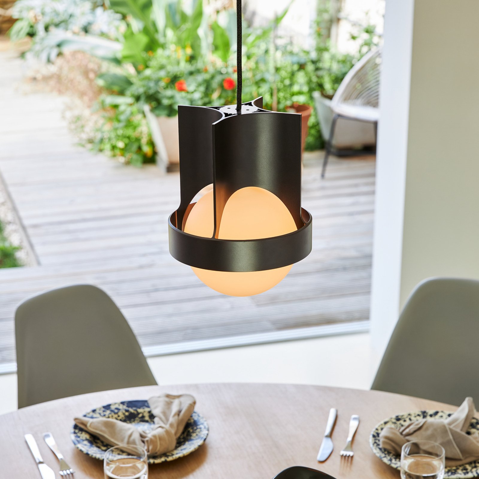 Loop Suspension Single Large w/Sphere IV Dark Grey - Tala