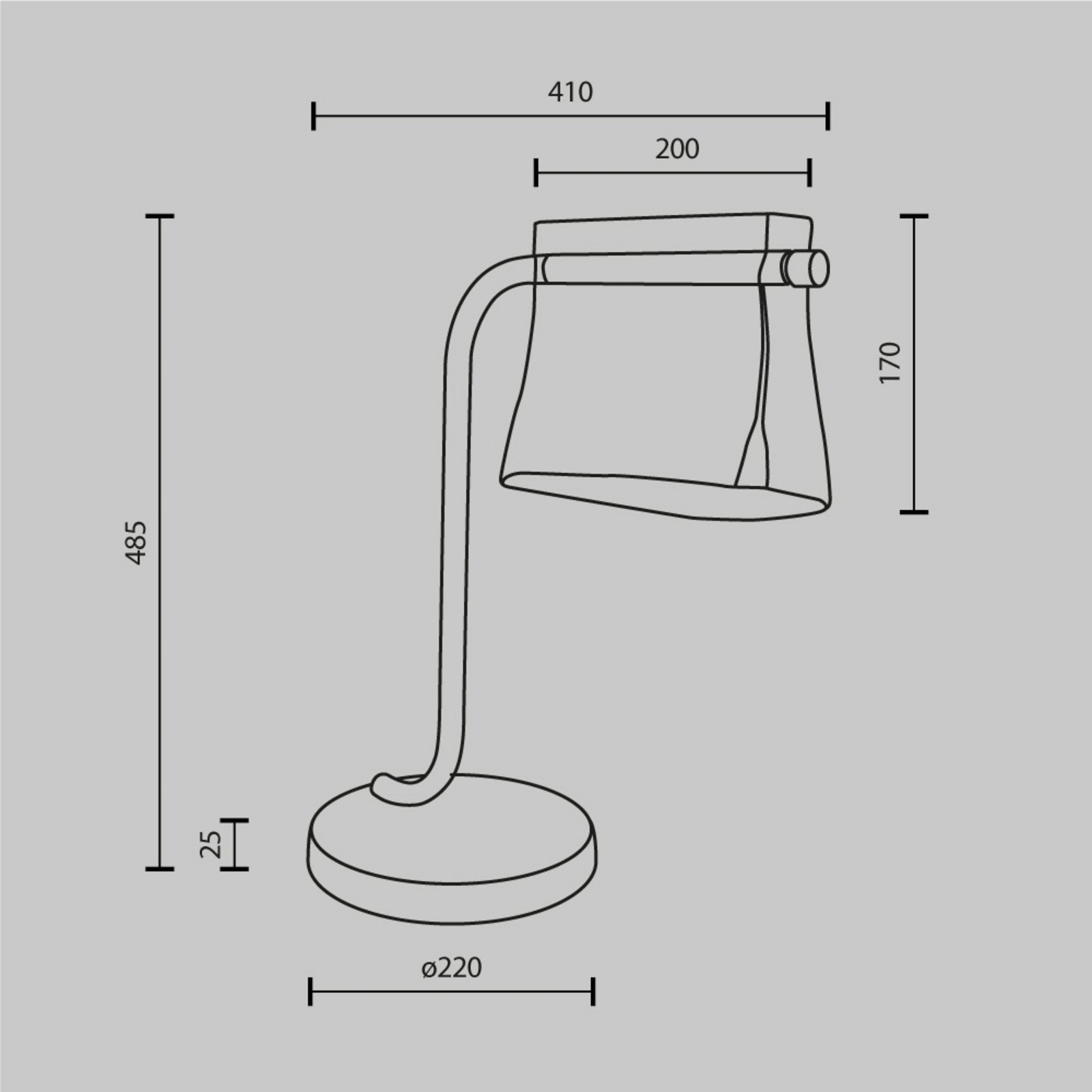 Maytoni Lampa stołowa LED Cabaret, mosiądz/przezroczysta, wysokość 48,5 cm