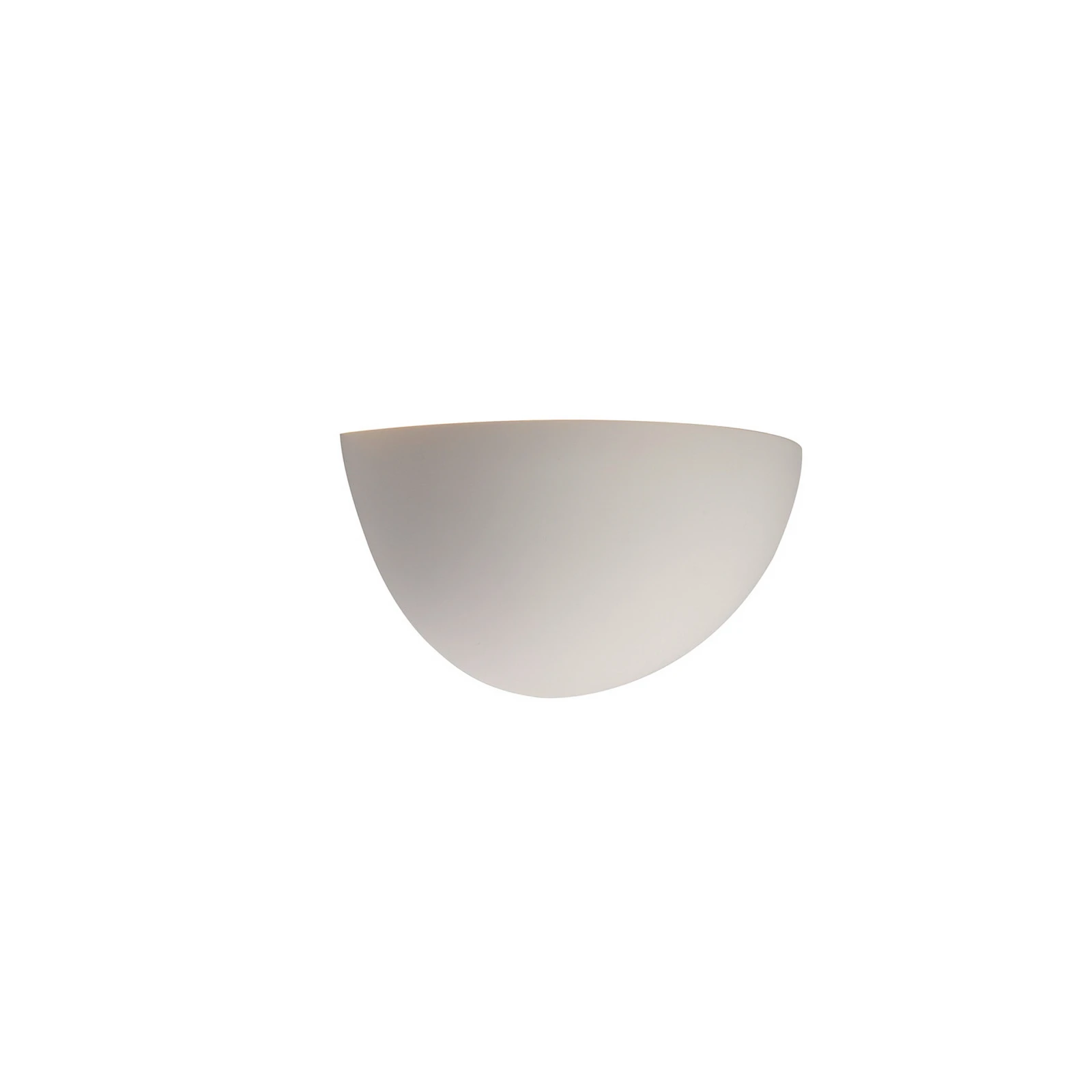 SLV Plastra 101 vegglampe, hvit, gips, bredde 14 cm