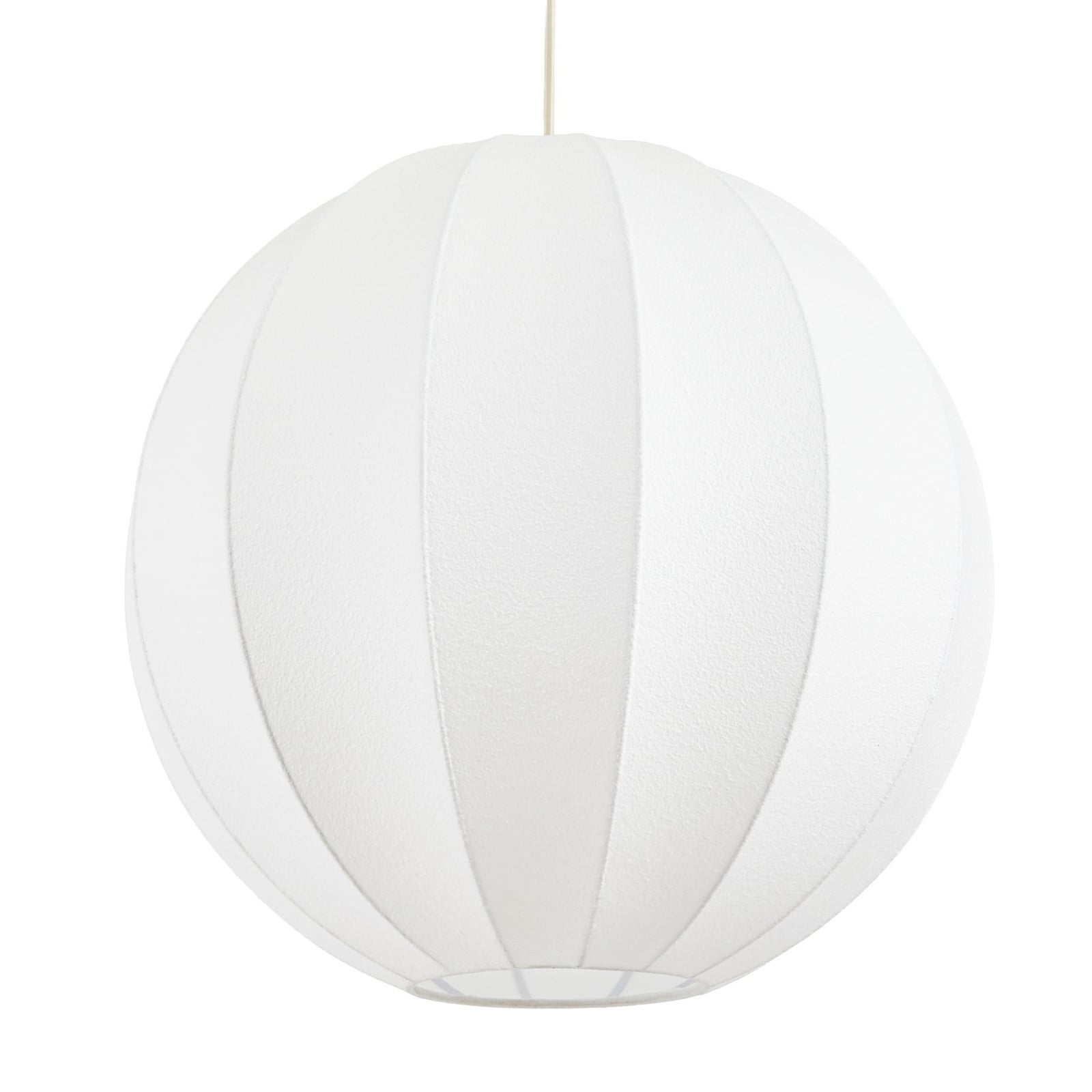 Lampă suspendată Nola Elovie, Ø 40 cm, 1 bec, culoare naturală, material textil Lampă suspendată Nola Elovie, Ø 40 cm, 1 bec, culoare naturală, material textil