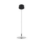 LED висяща лампа „Sirena“, бяла, Ø 20 см, стъкло, CCT