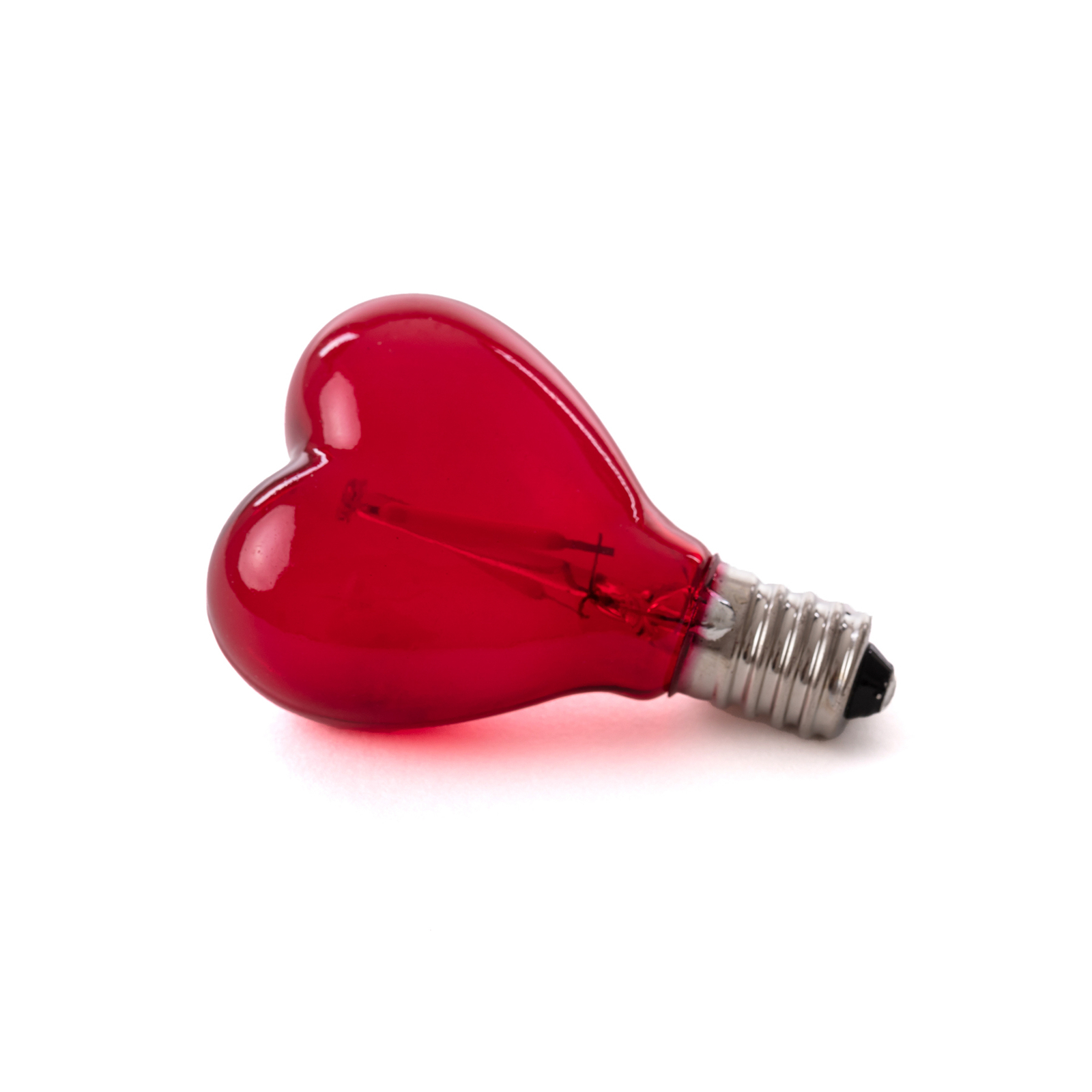 SELETTI LED-Lampe E14 1W 5V, Mouse Lamp, Herz rot