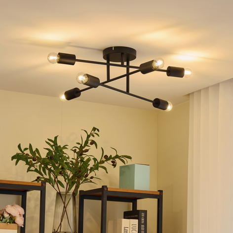 Lindby Estar plafondlamp, 6-lamps