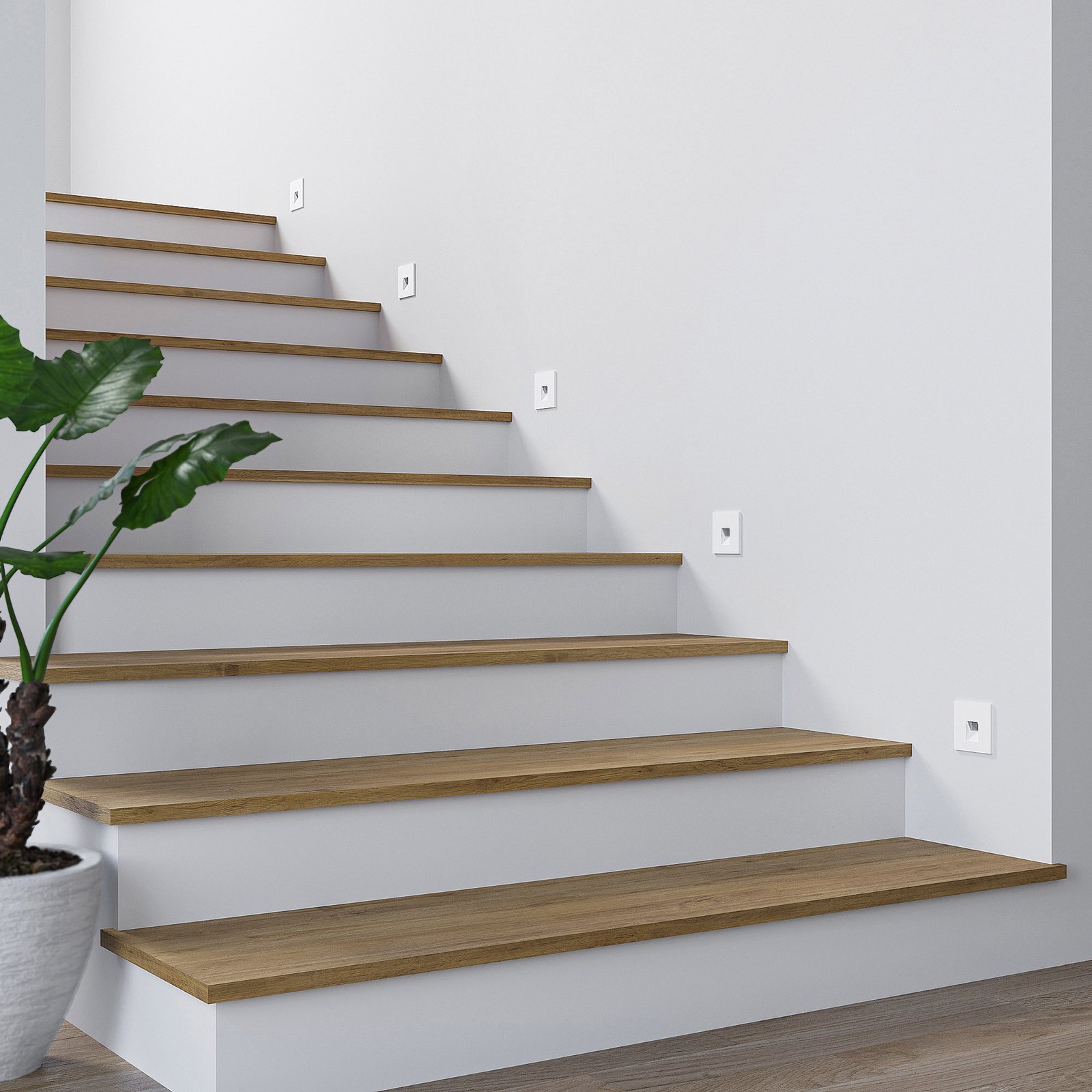 Vexi LED Applique da Incasso a Parete H7,5 White - Arcchio