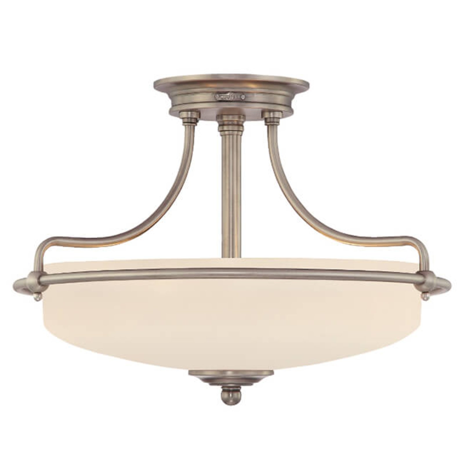 Griffin ceiling lamp, 43 cm, antique nickel