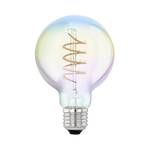 Lampada LED E27 4W G80 2000K filamento iridescente dim