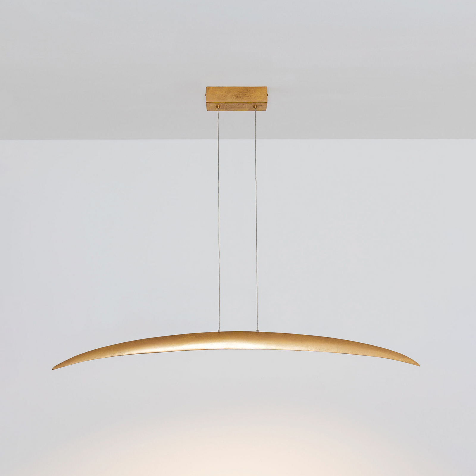 LED hanglamp COSTELLAZIONE, goud, lengte 122 cm, metaal, dimbaar