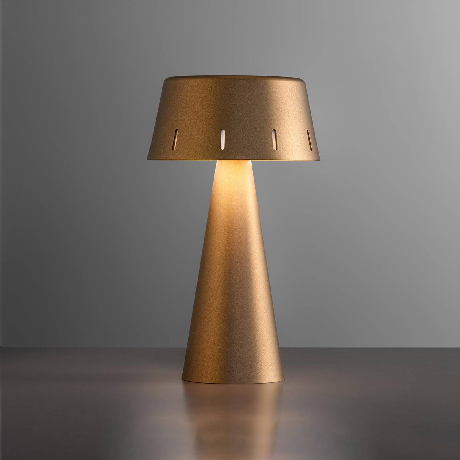 OLEV Makà Lampe de table LED avec accu, bruni