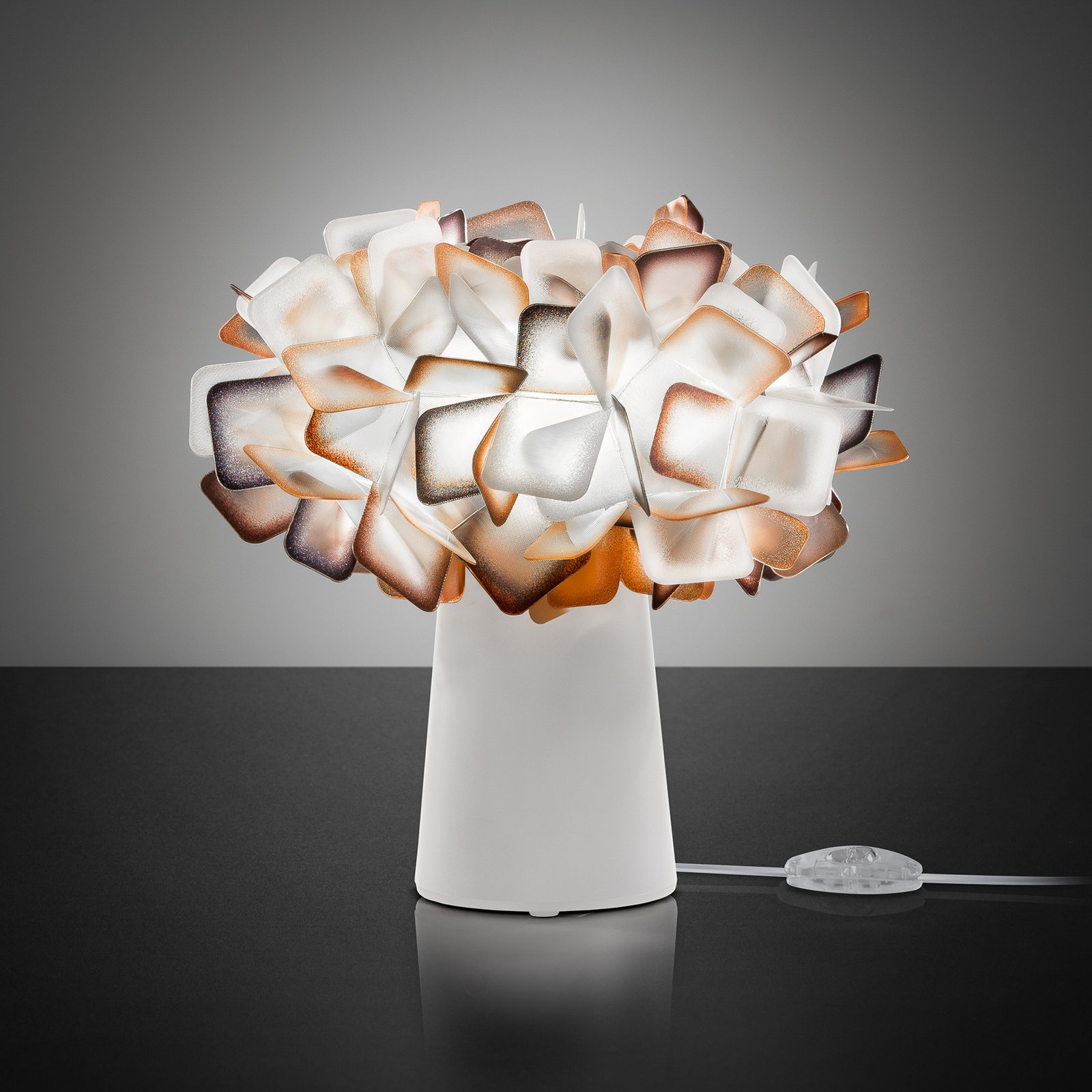 Slamp Clizia table lamp, white/orange