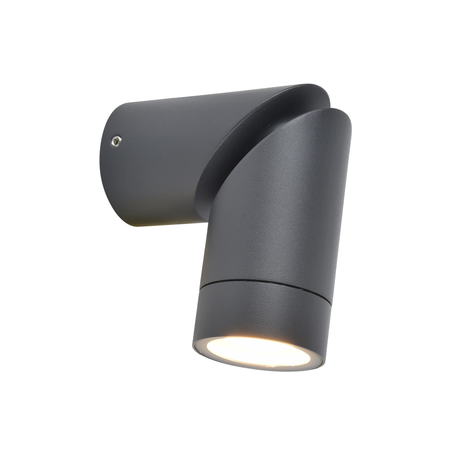 Āra sienas lampa TUBON, tumši pelēka, Ø 6 cm, metāls, IP54, GU10