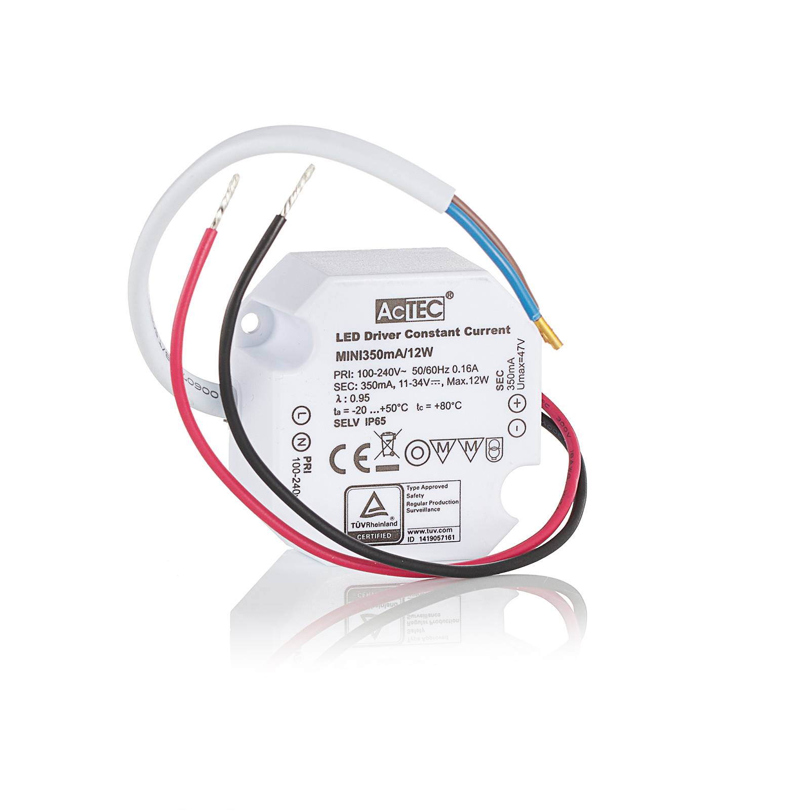 Image of AcTEC Mini driver LED CC 350 mA, 12 W, IP65 4251911721669