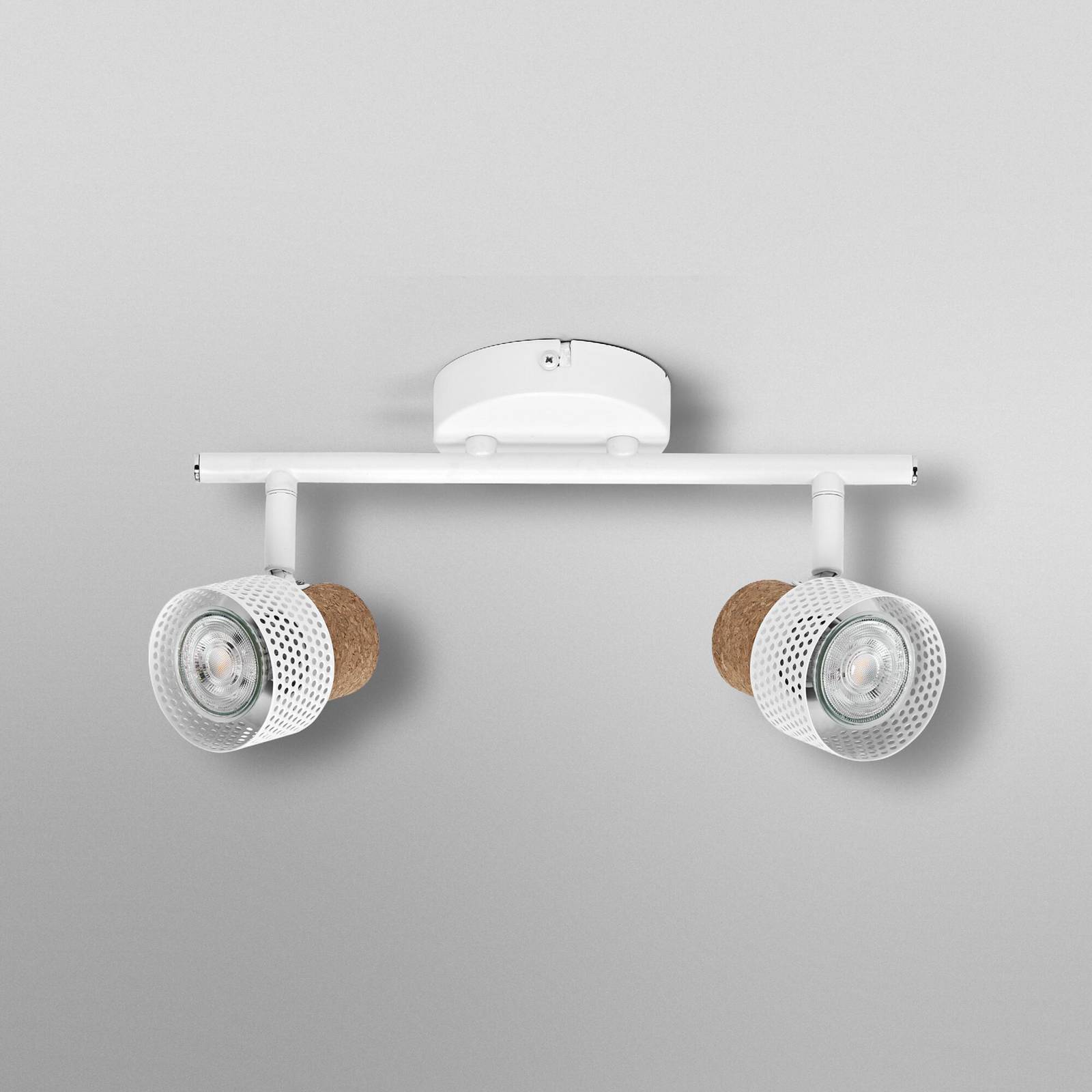 Reflektor sufitowy OSRAM CORK, biały, 2 spots, GU10-LED, 927, ściemniany