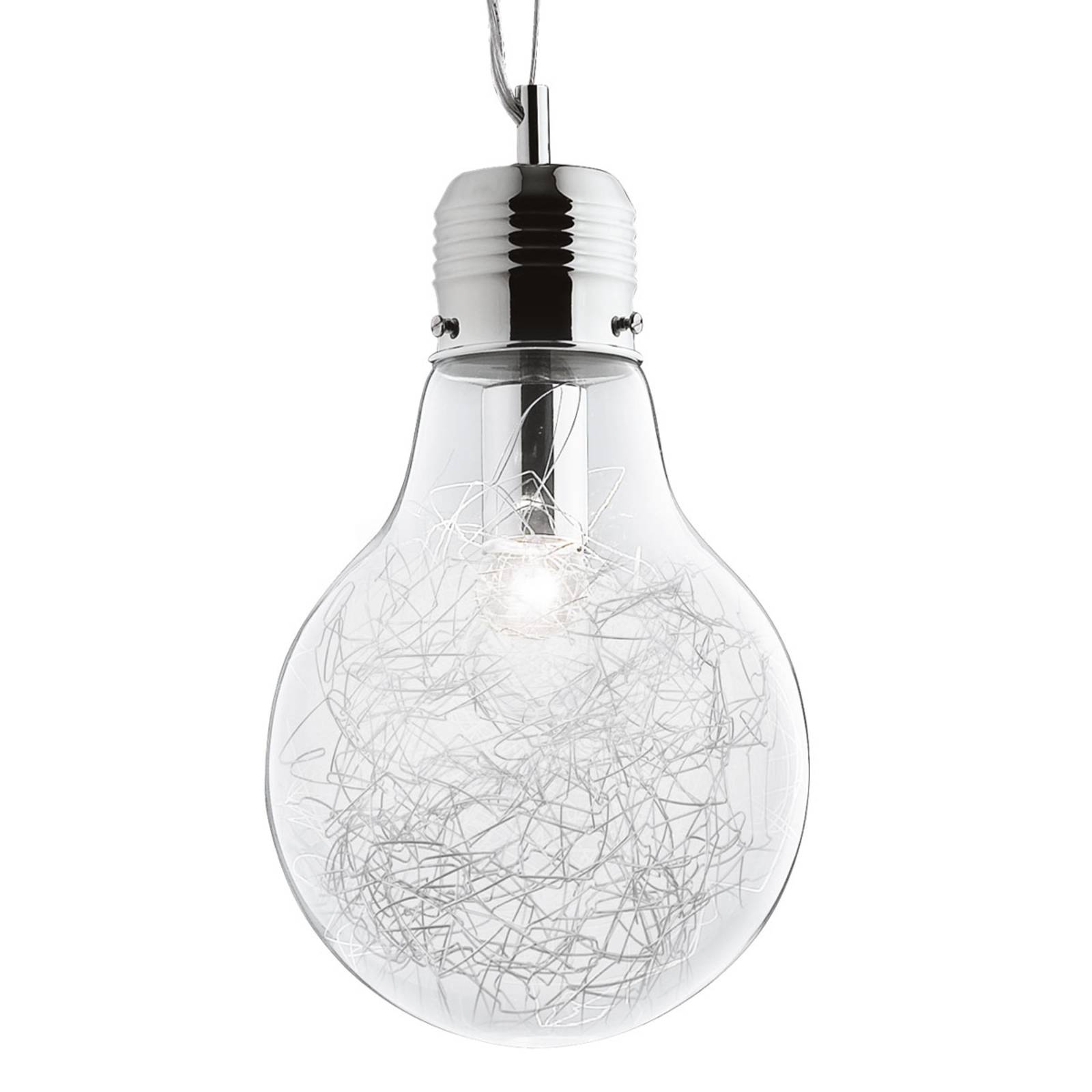 ideallux luce max - suspension en forme d’ampoule