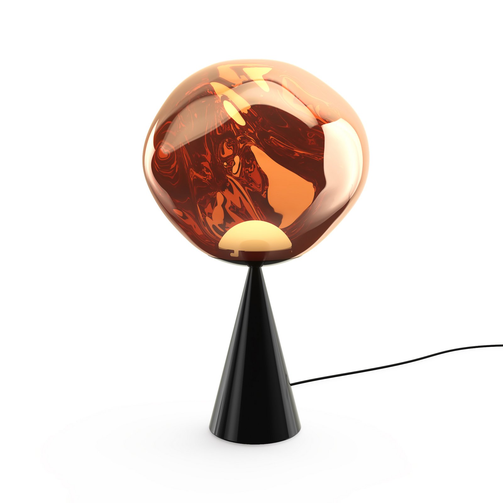 Melt Cone Fat Tischleuchte Rauch/Schwarz - Tom Dixon Melt Cone Fat Tischleuchte Rauch/Schwarz - Tom Dixon