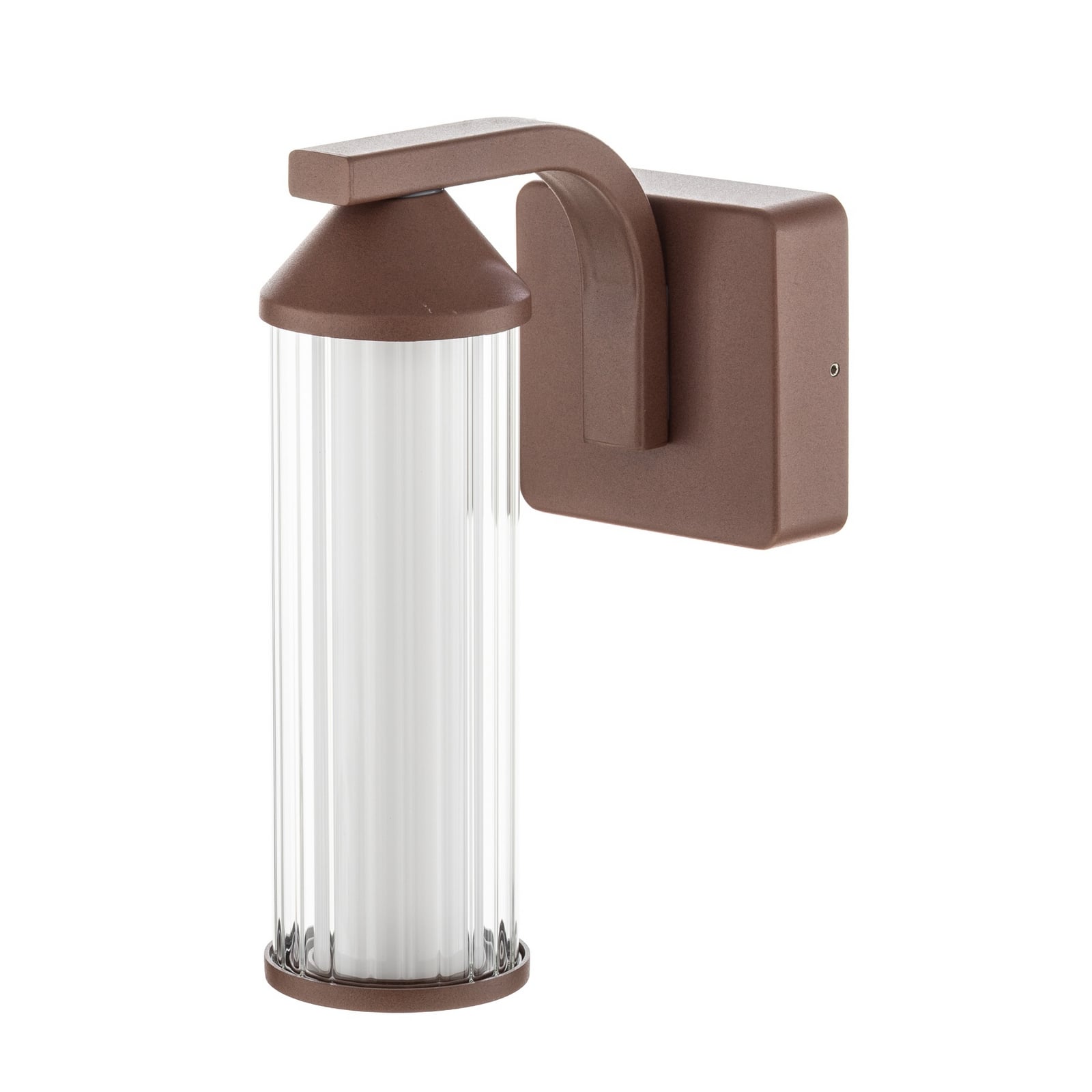 Lindby LED outdoor wall light Neravio, rust, height 26 cm, IP54