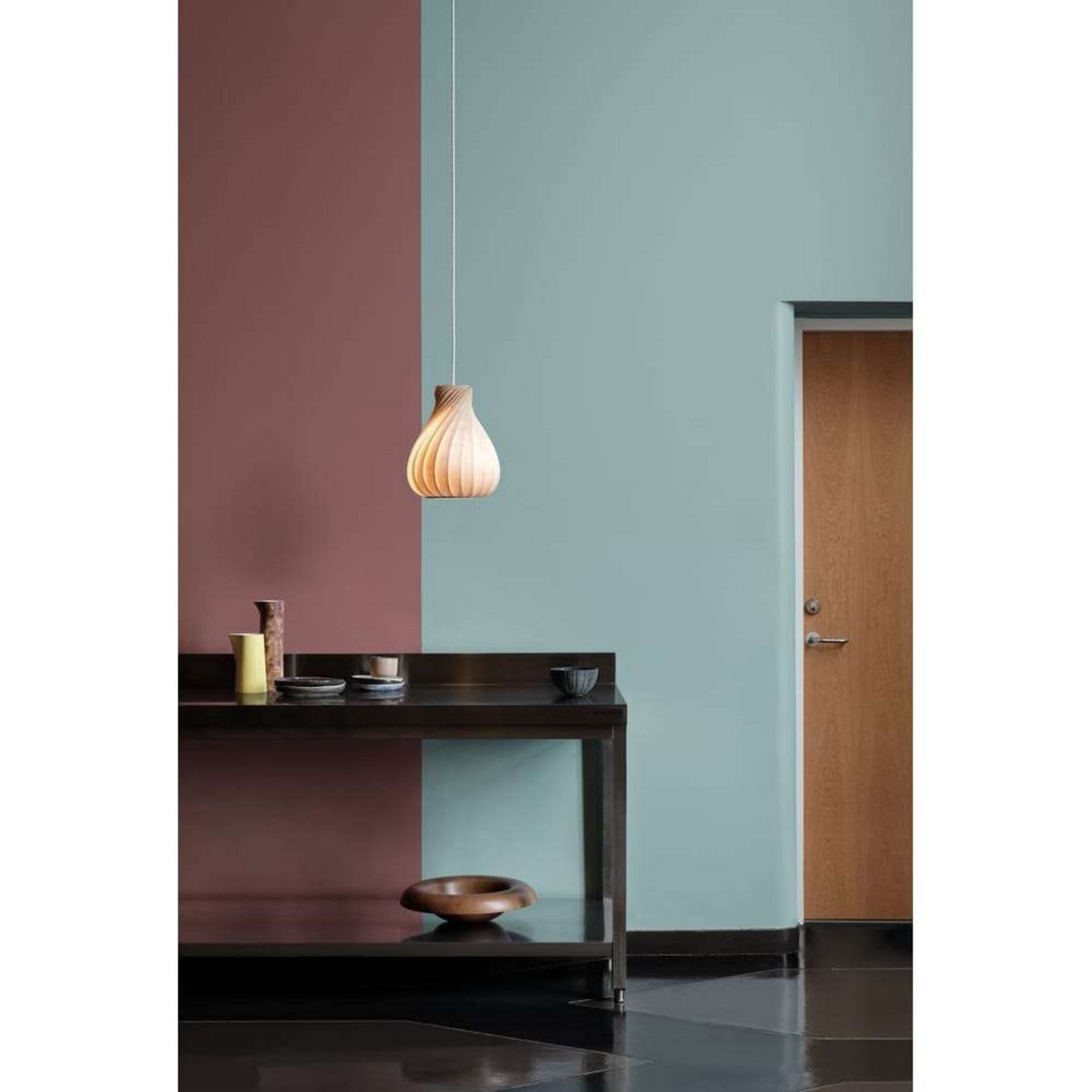 TR42 Pendelleuchte 30x33 Birch Natural Tom Rossau - Wohnzimmer - Holz